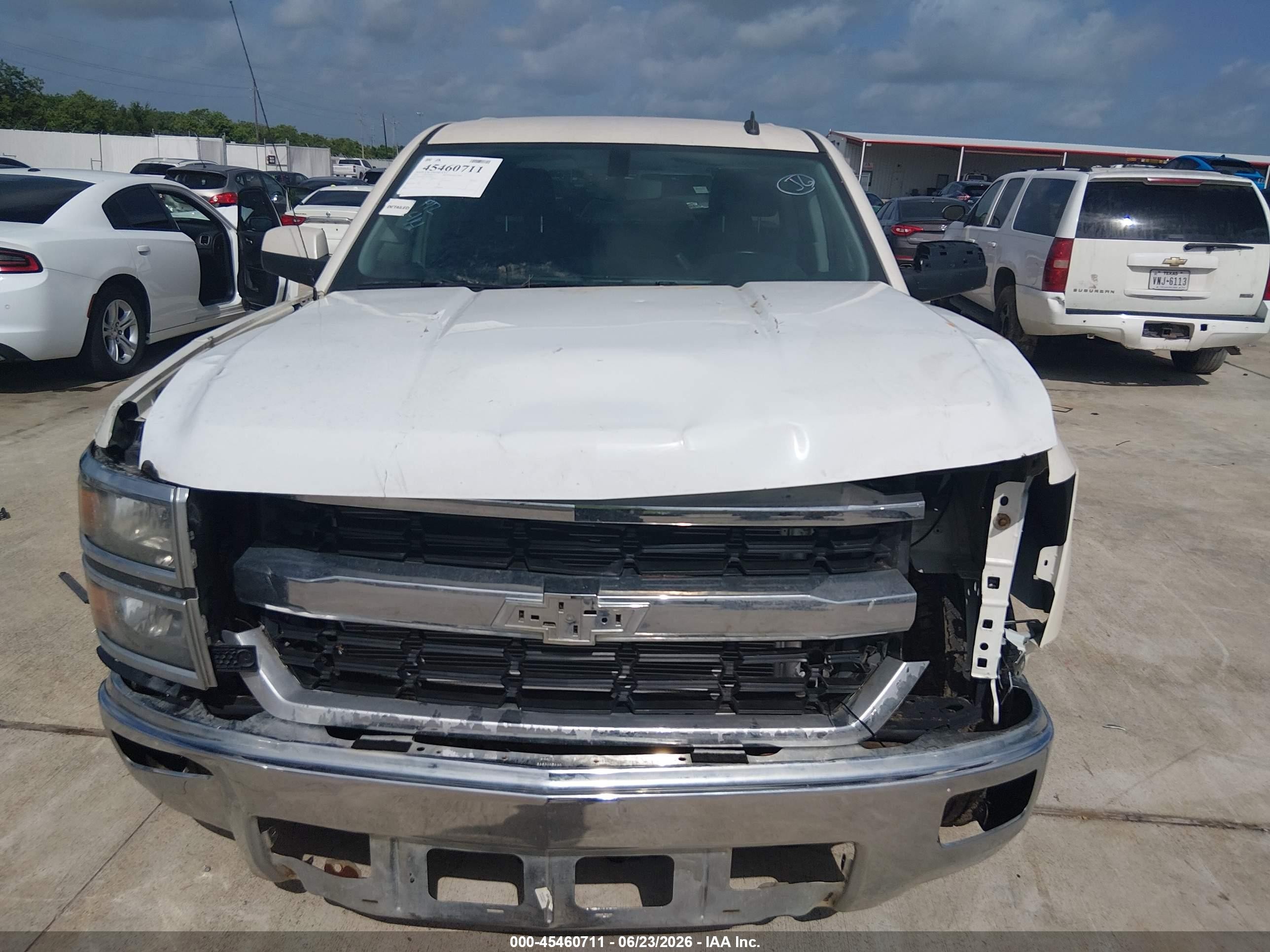 2014 Chevrolet Silverado 1500 1lt White vin: 3GCPCREC7EG357921