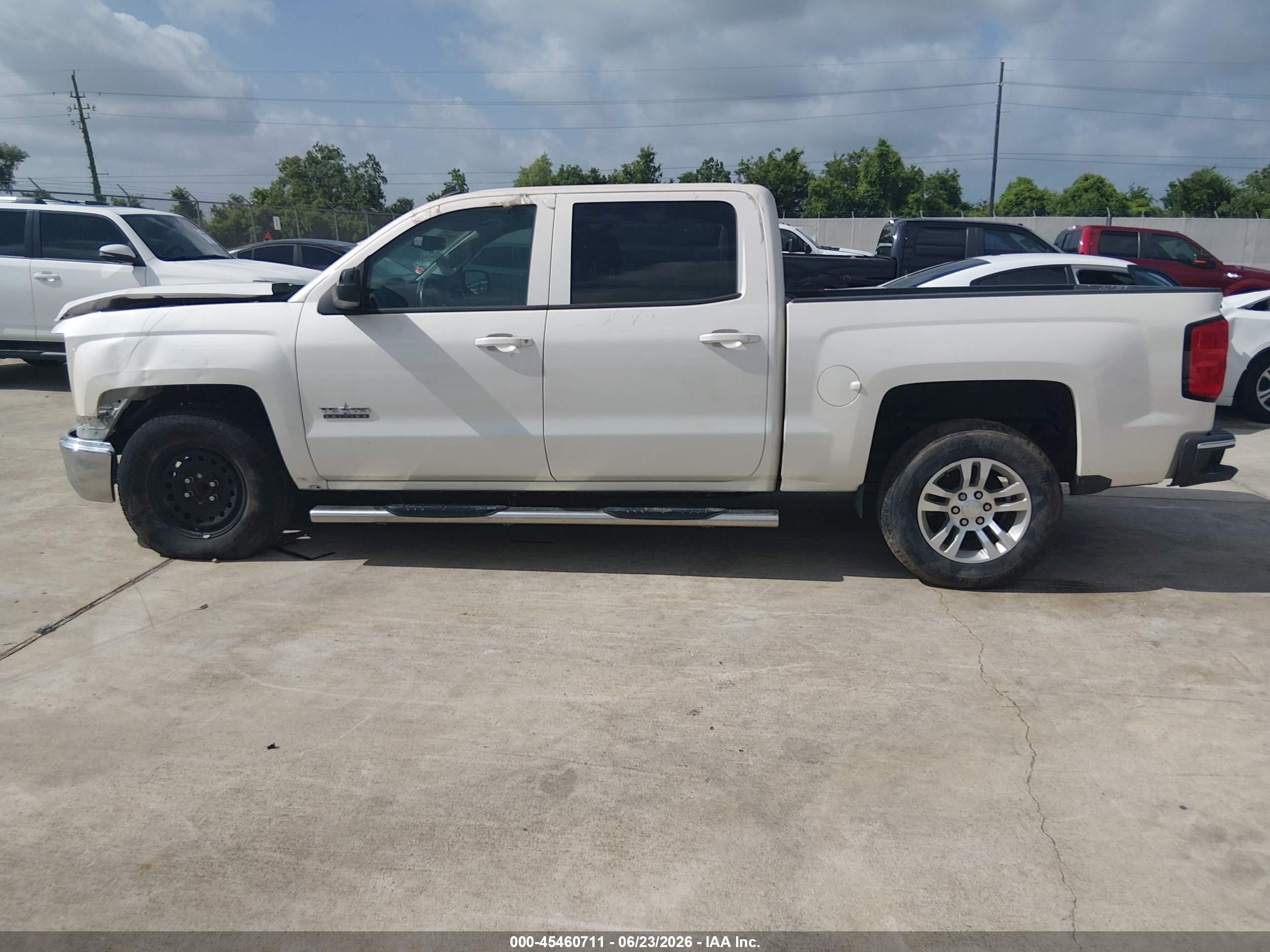 2014 Chevrolet Silverado 1500 1lt White vin: 3GCPCREC7EG357921