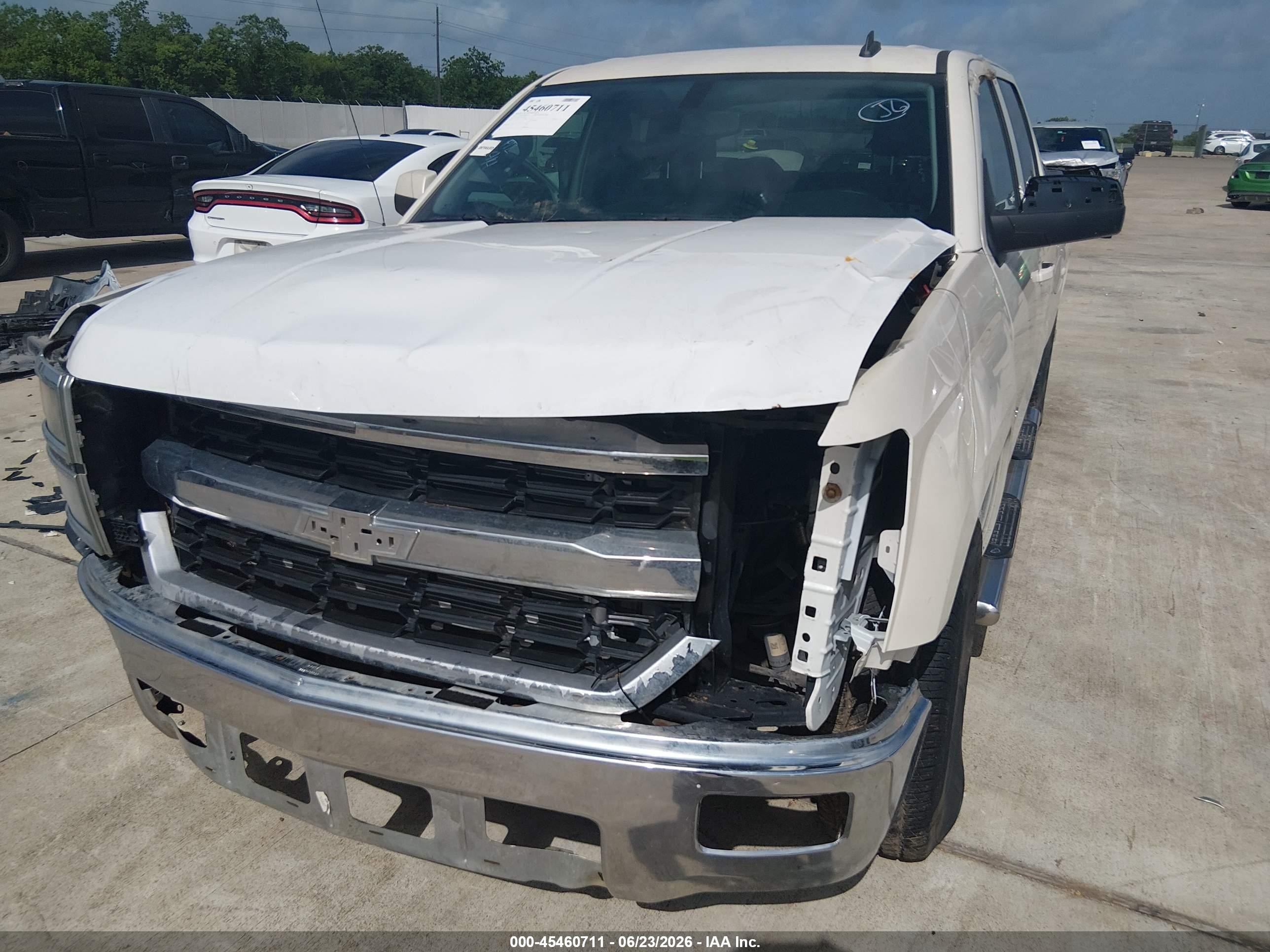 2014 Chevrolet Silverado 1500 1lt White vin: 3GCPCREC7EG357921