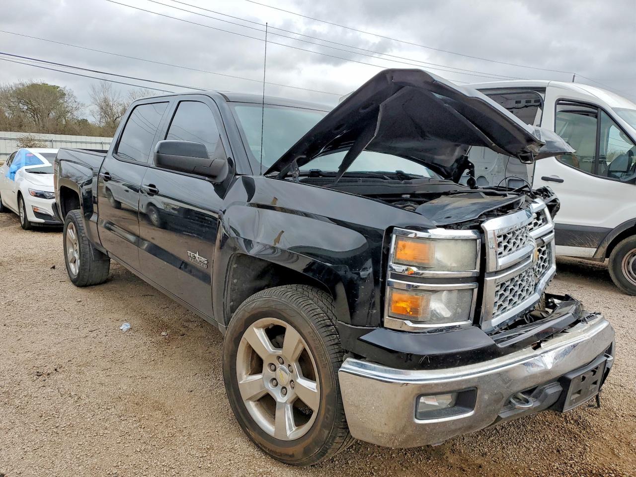2014 Chevrolet Silverado C1500 Lt Black vin: 3GCPCREC7EG543524