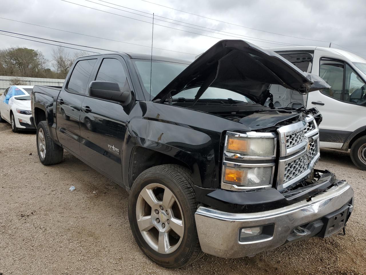 2014 Chevrolet Silverado C1500 Lt Black vin: 3GCPCREC7EG543524 Damage: Right Front Fender, Dent(S) W/No Paint Dmg, > 12 Inches