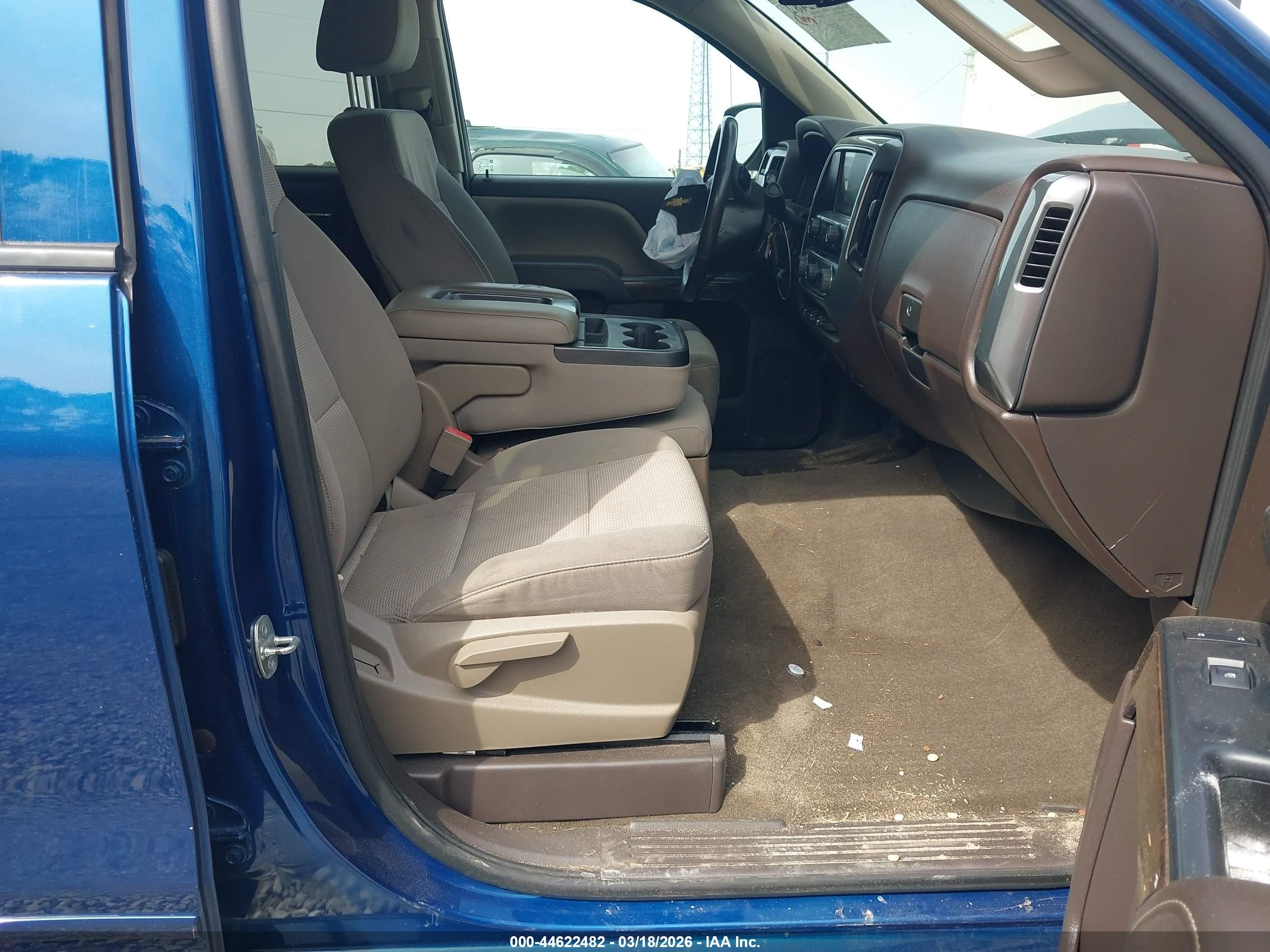 2015 Chevrolet Silverado 1500 1lt Blue vin: 3GCPCREC7FG163312
