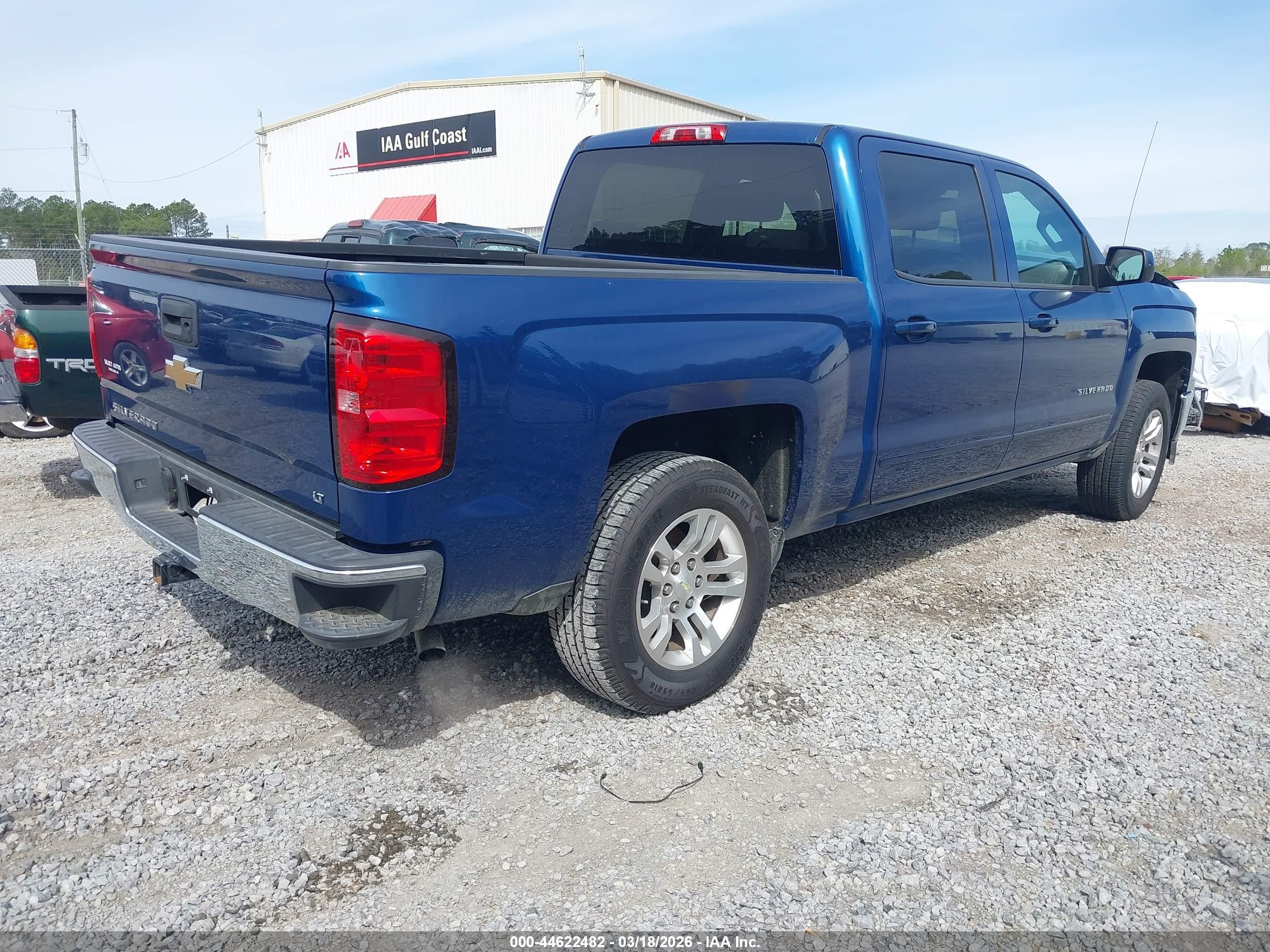2015 Chevrolet Silverado 1500 1lt Blue vin: 3GCPCREC7FG163312