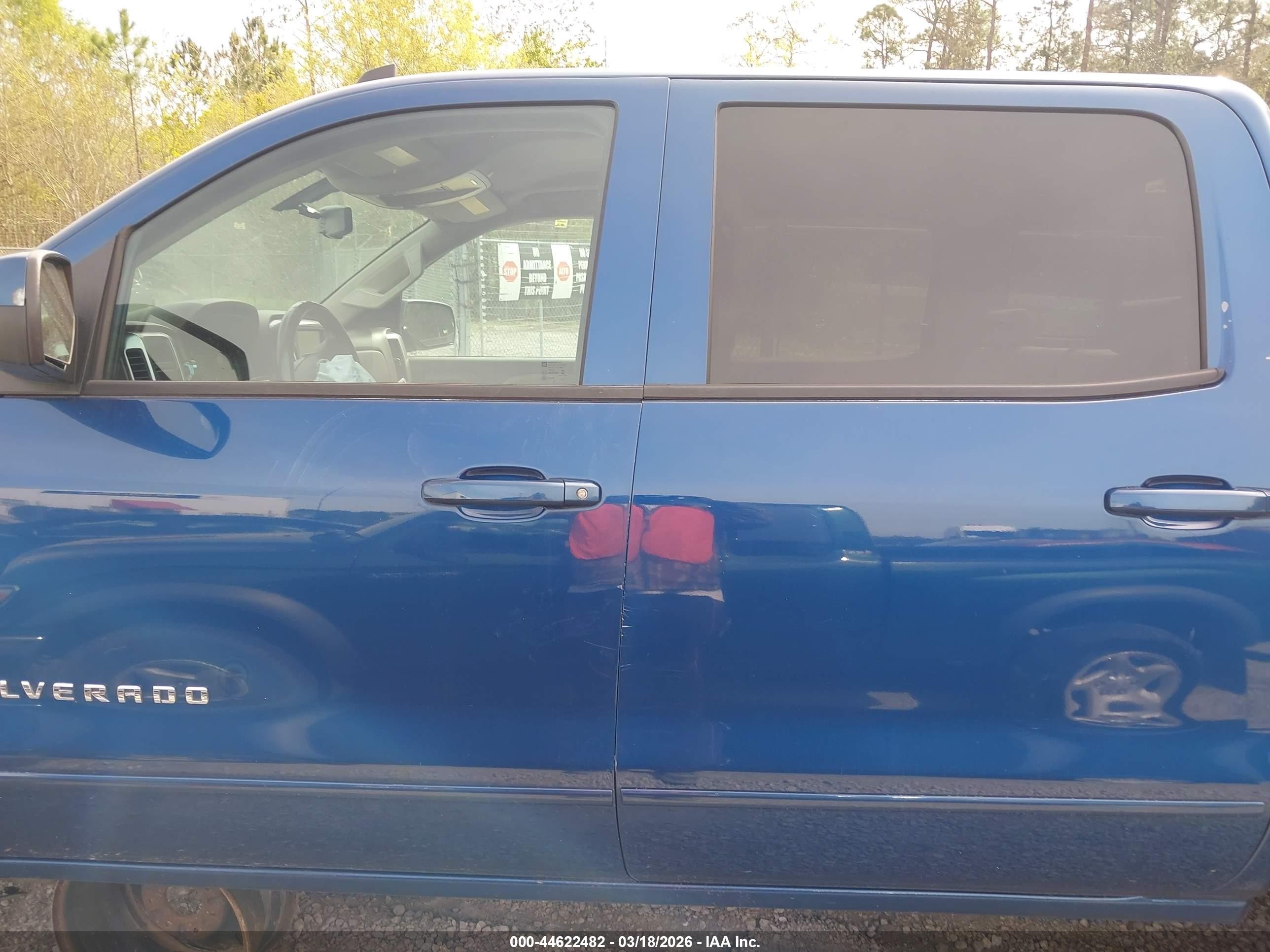 2015 Chevrolet Silverado 1500 1lt Blue vin: 3GCPCREC7FG163312
