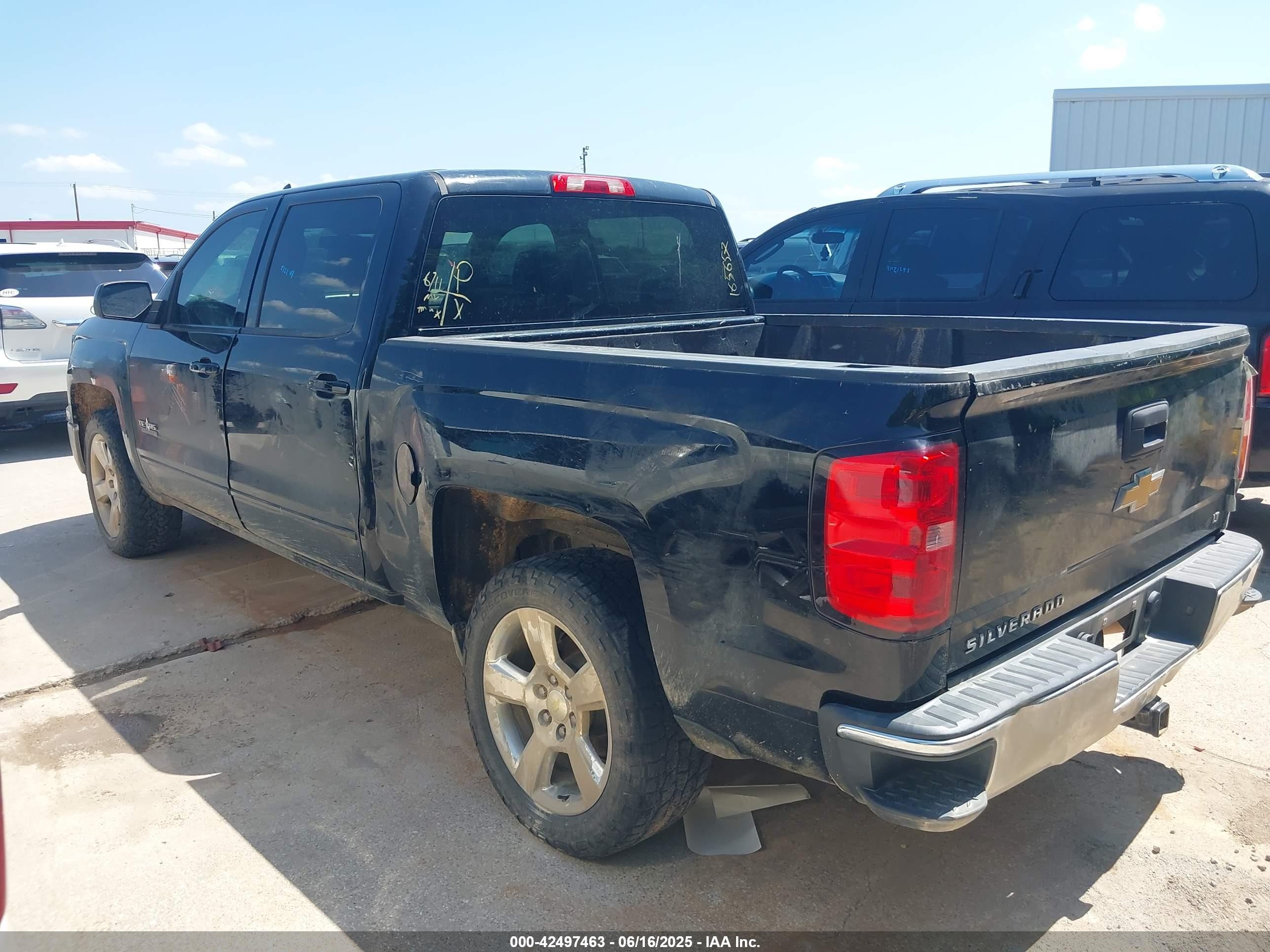 2015 Chevrolet Silverado 1500 1lt Черный vin: 3GCPCREC7FG165657