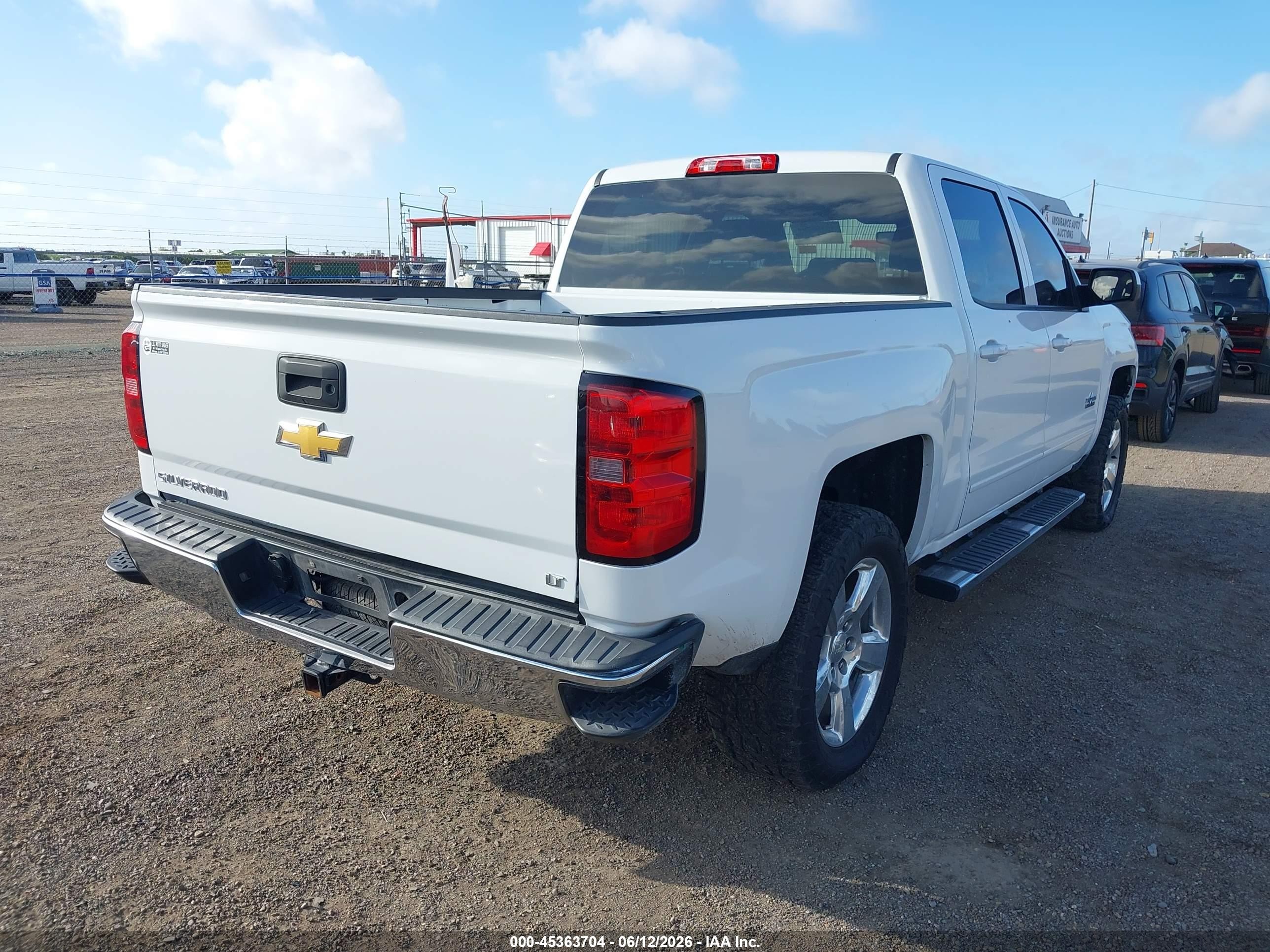 2015 Chevrolet Silverado 1500 1lt White vin: 3GCPCREC7FG319297