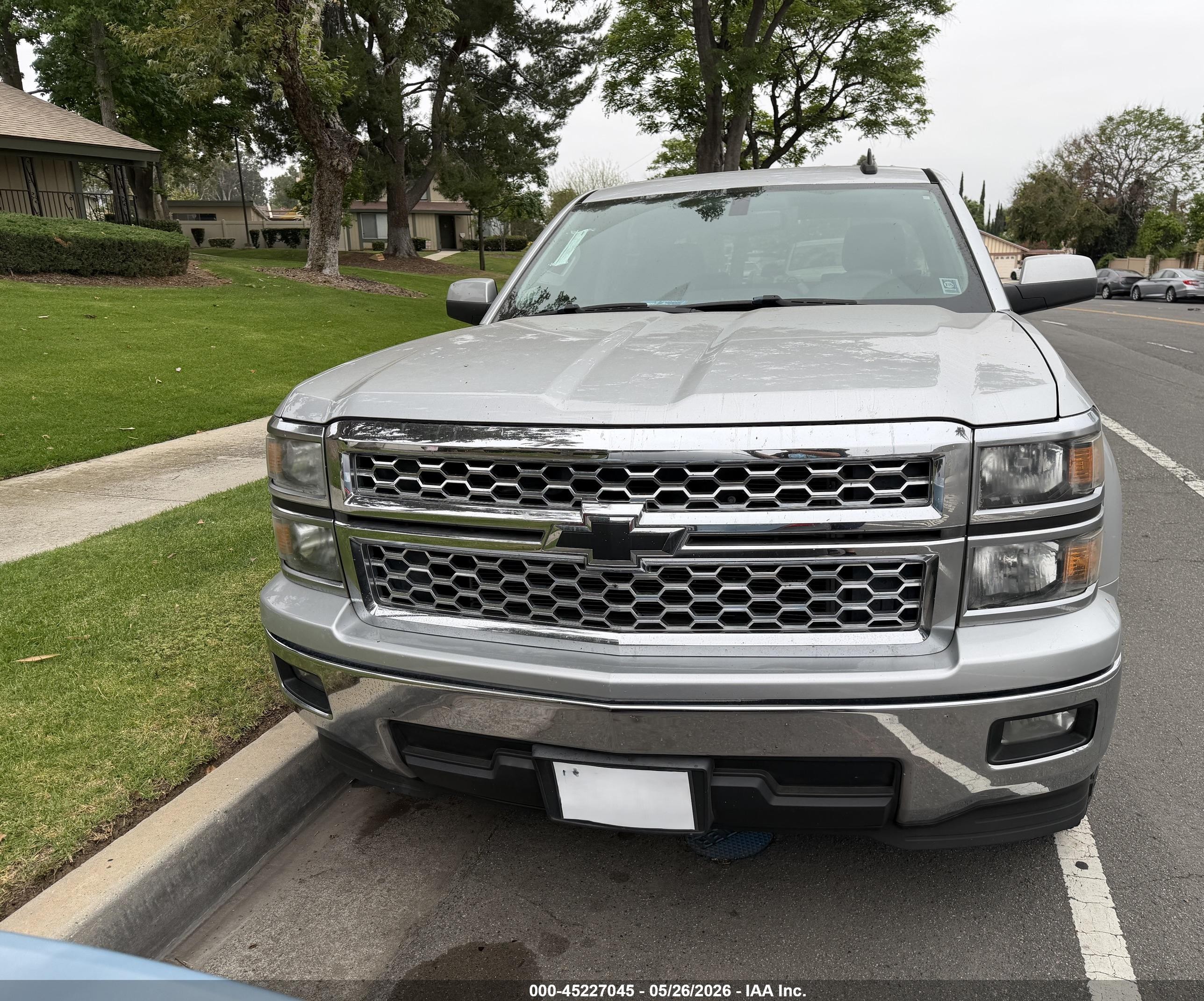 2015 Chevrolet Silverado 1500 1lt Серебряный vin: 3GCPCREC7FG370055