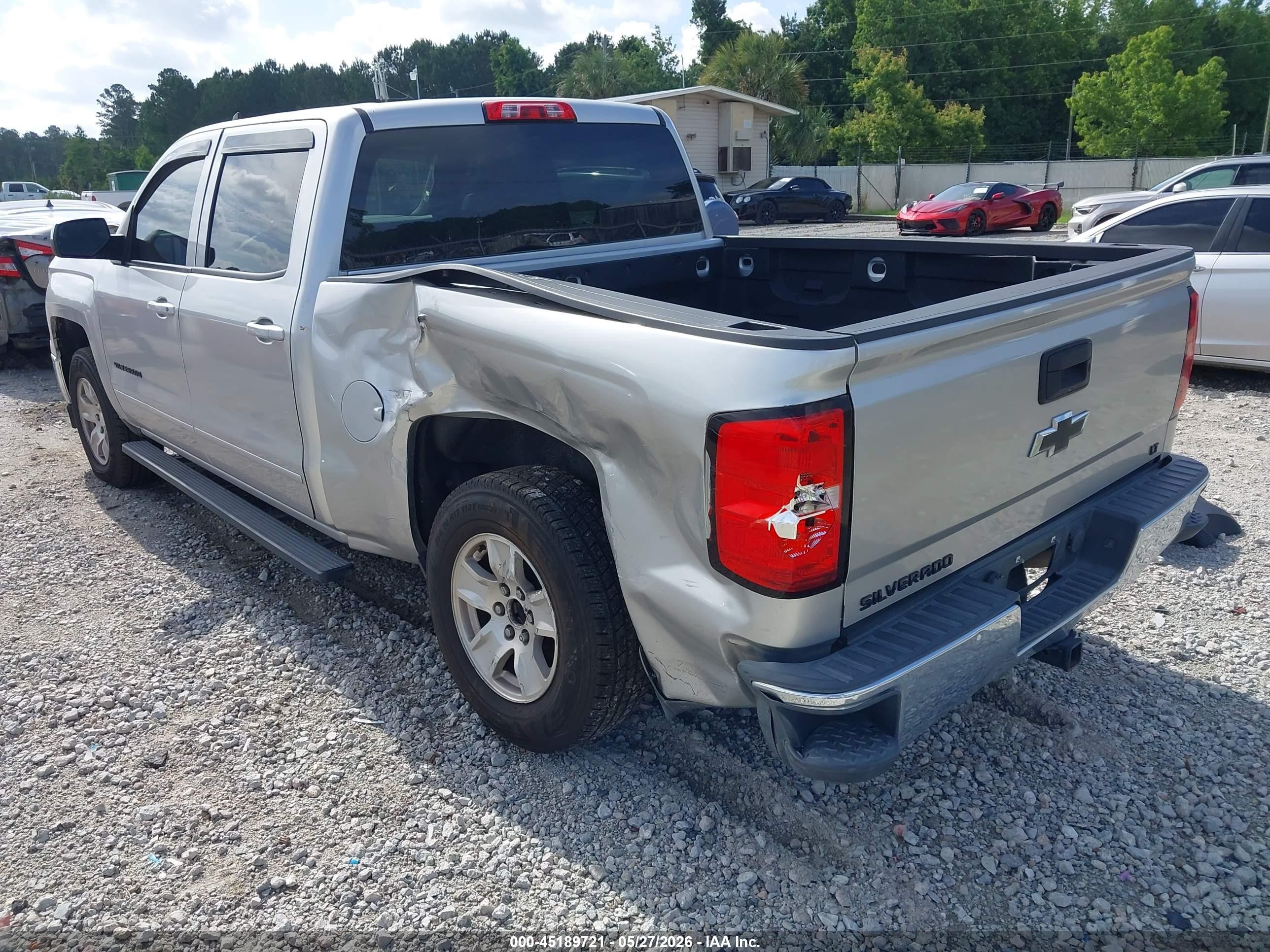 2015 Chevrolet Silverado 1500 1lt Silver vin: 3GCPCREC7FG415415