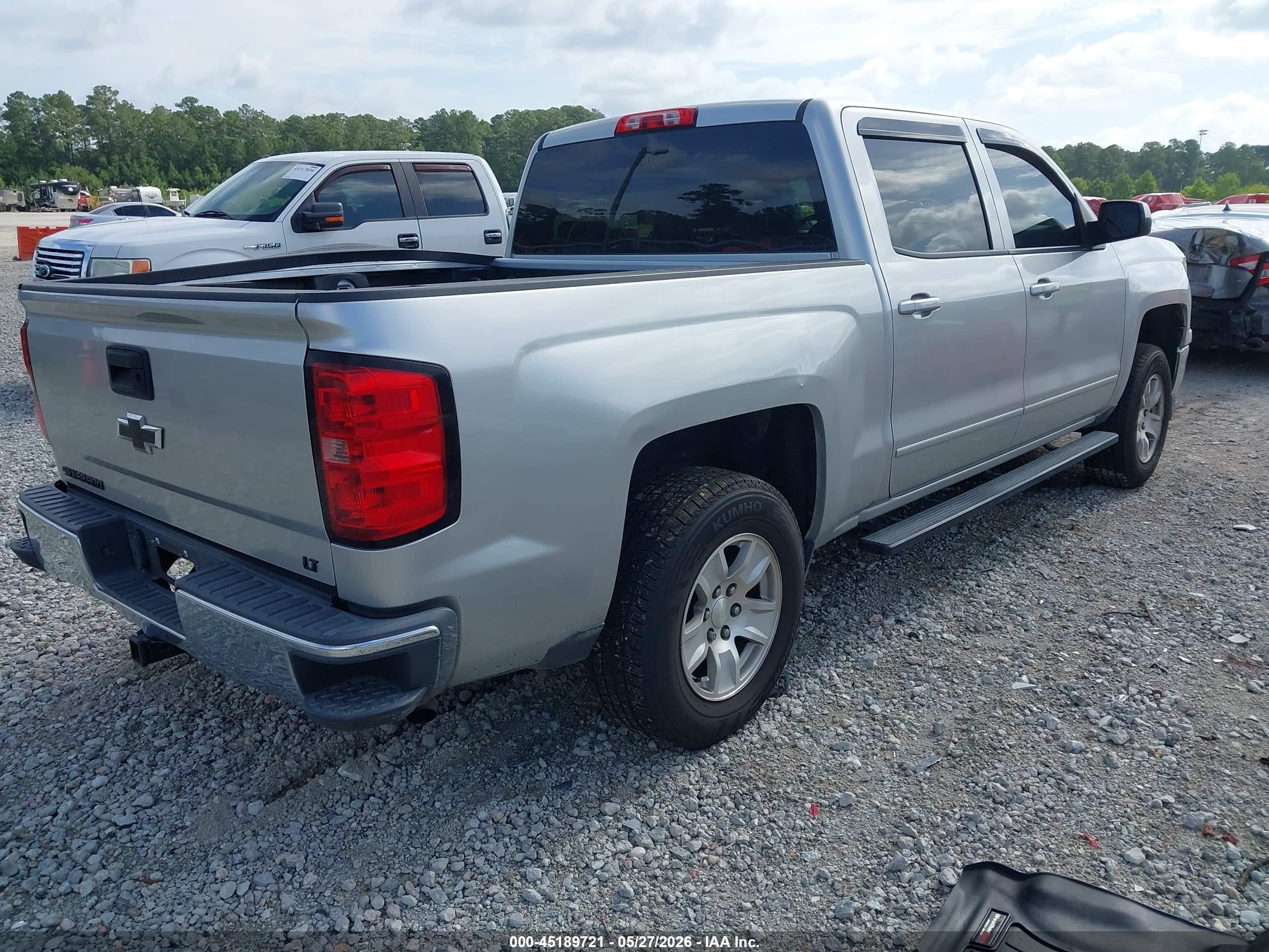 2015 Chevrolet Silverado 1500 1lt Silver vin: 3GCPCREC7FG415415