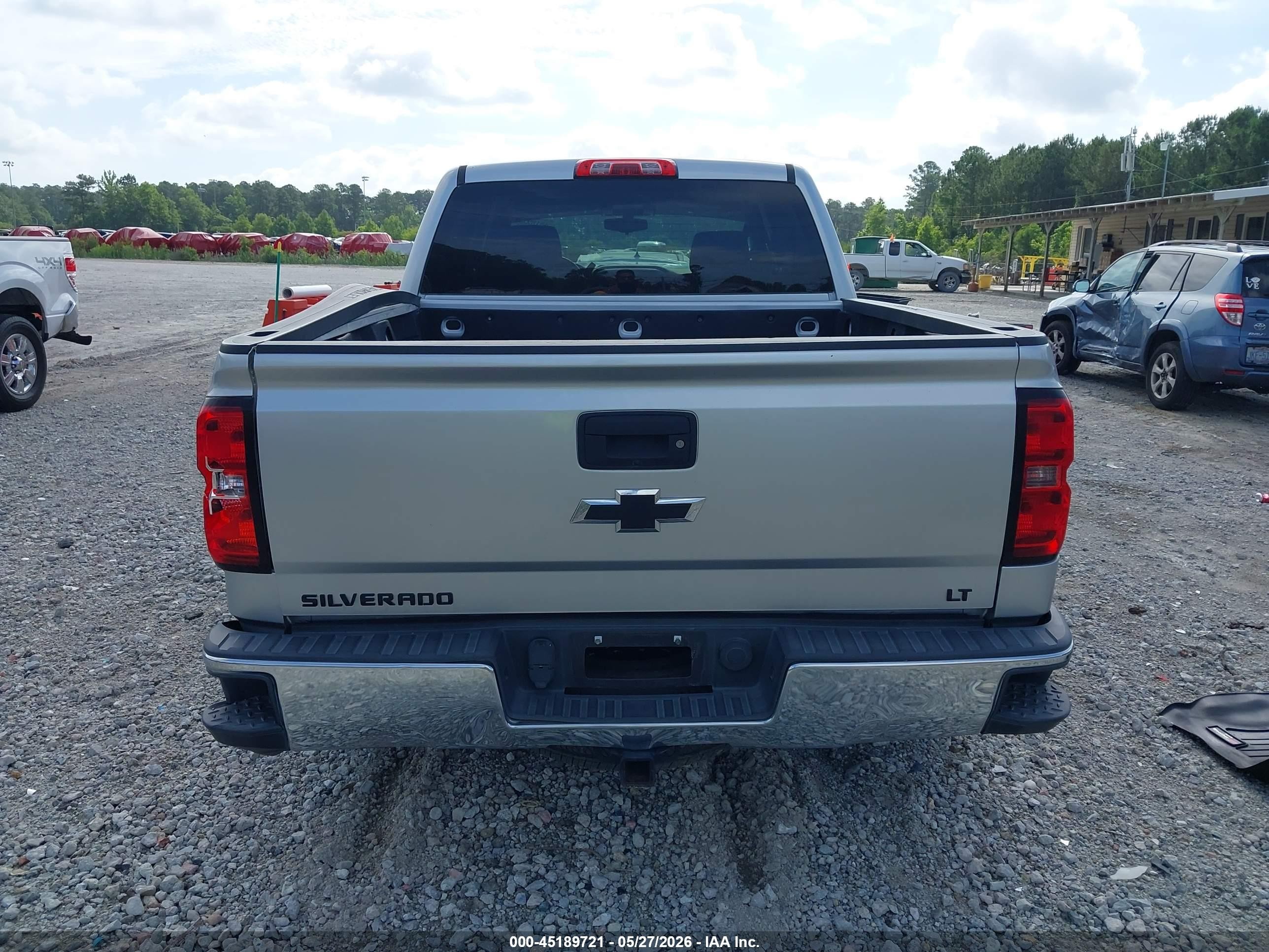 2015 Chevrolet Silverado 1500 1lt Silver vin: 3GCPCREC7FG415415