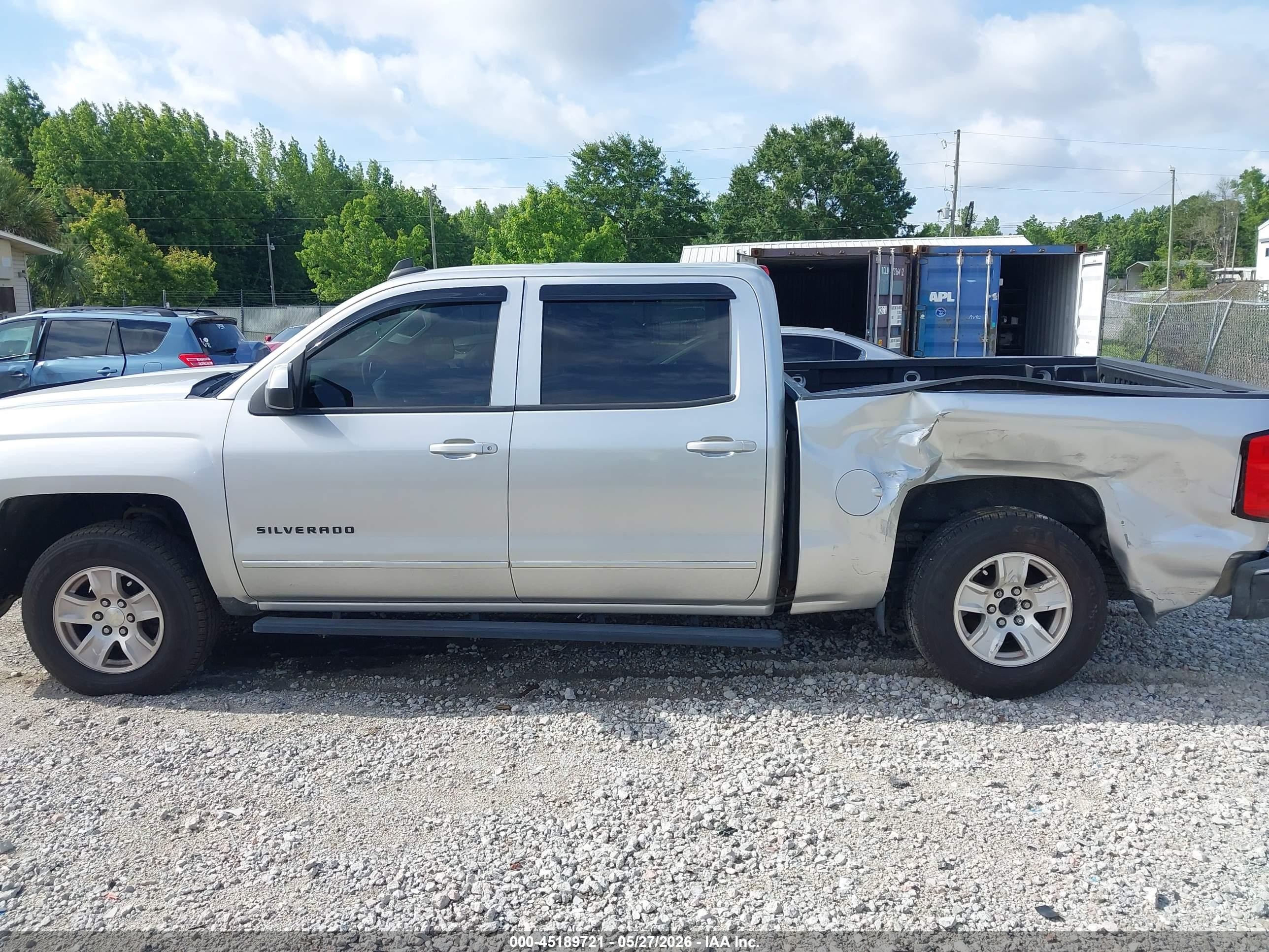 2015 Chevrolet Silverado 1500 1lt Silver vin: 3GCPCREC7FG415415