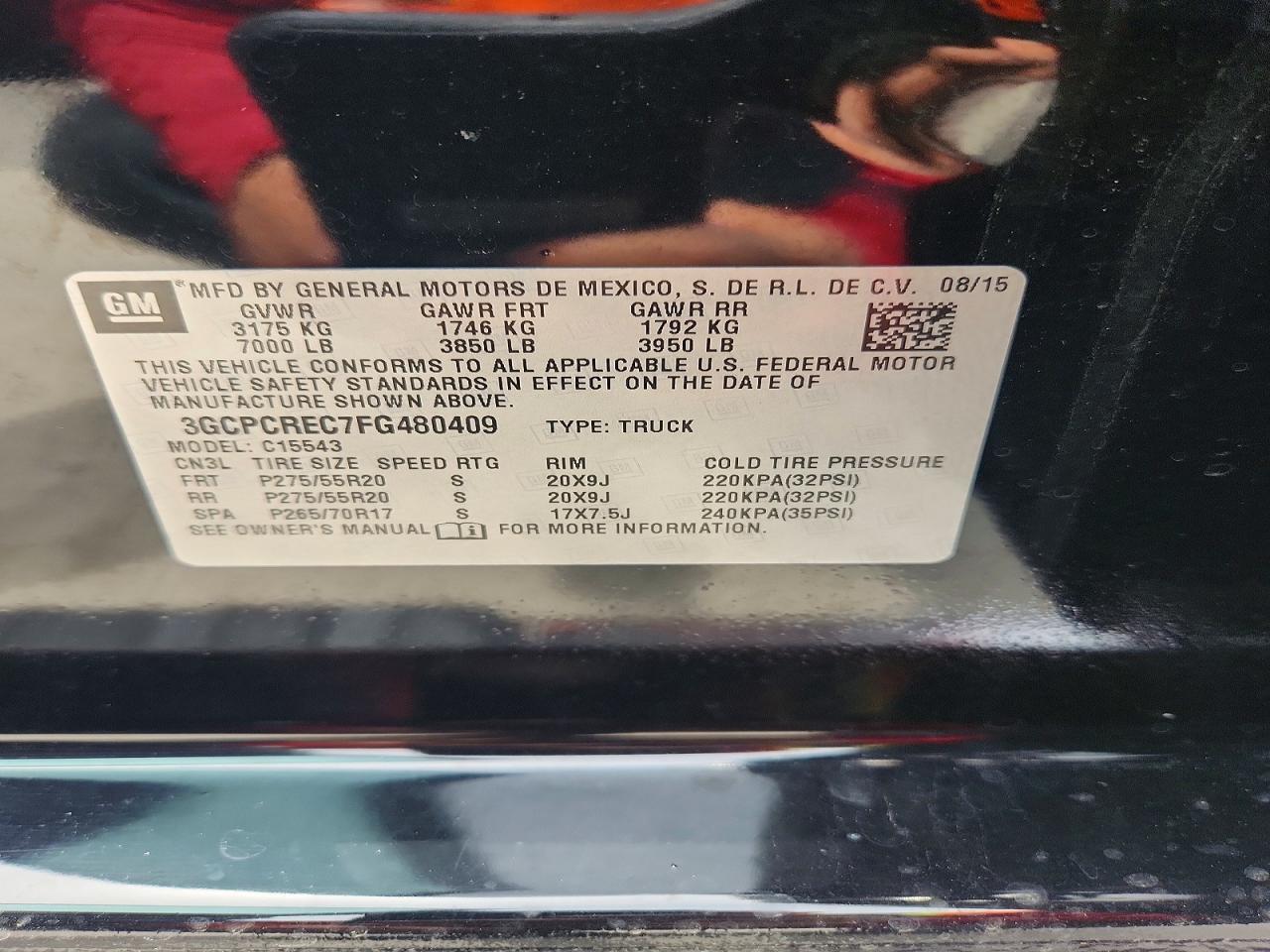 2015 Chevrolet Silverado C1500 Lt Черный vin: 3GCPCREC7FG480409
