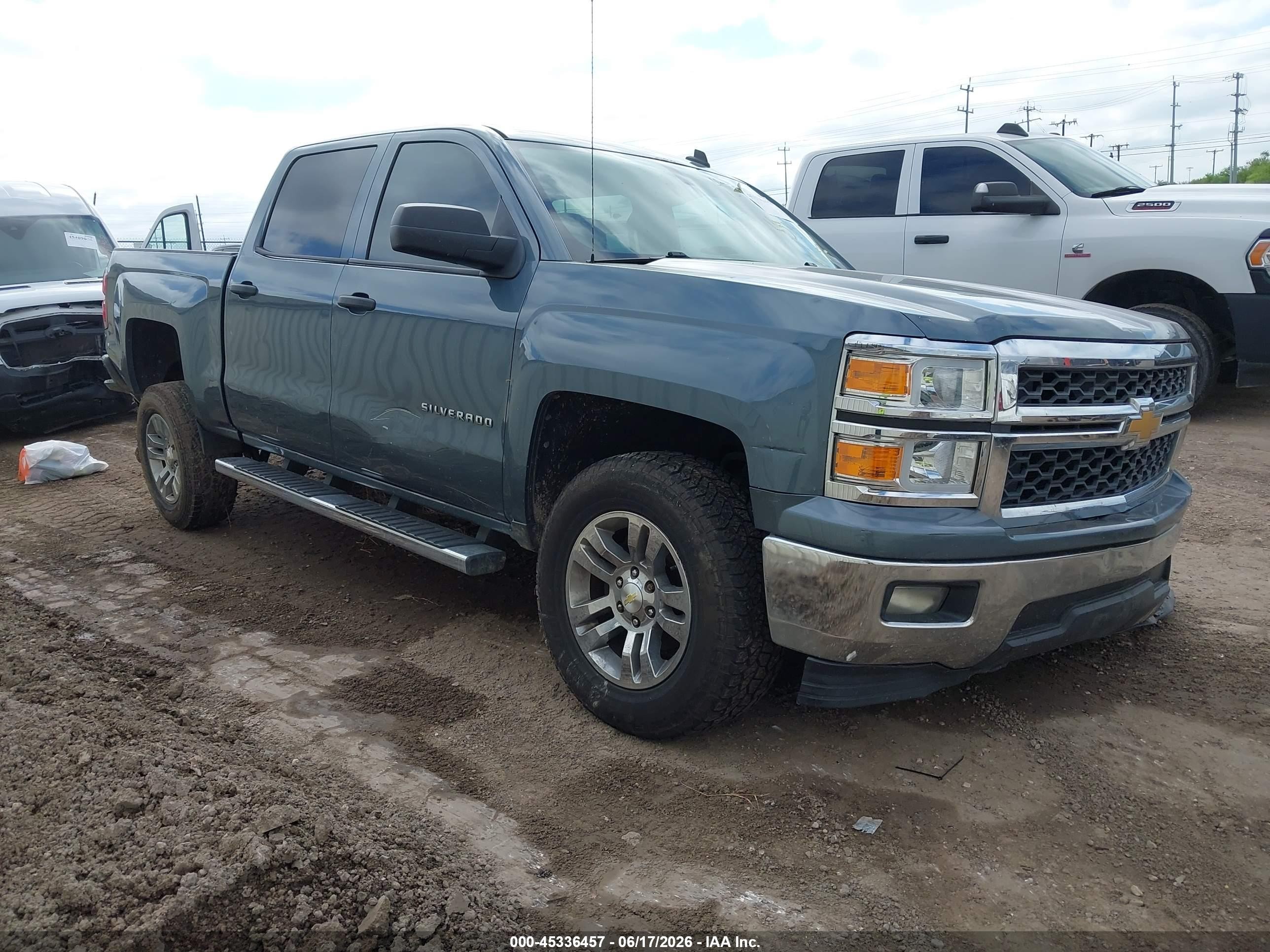 2014 Chevrolet Silverado 1500 1lt Blue vin: 3GCPCREC8EG131418