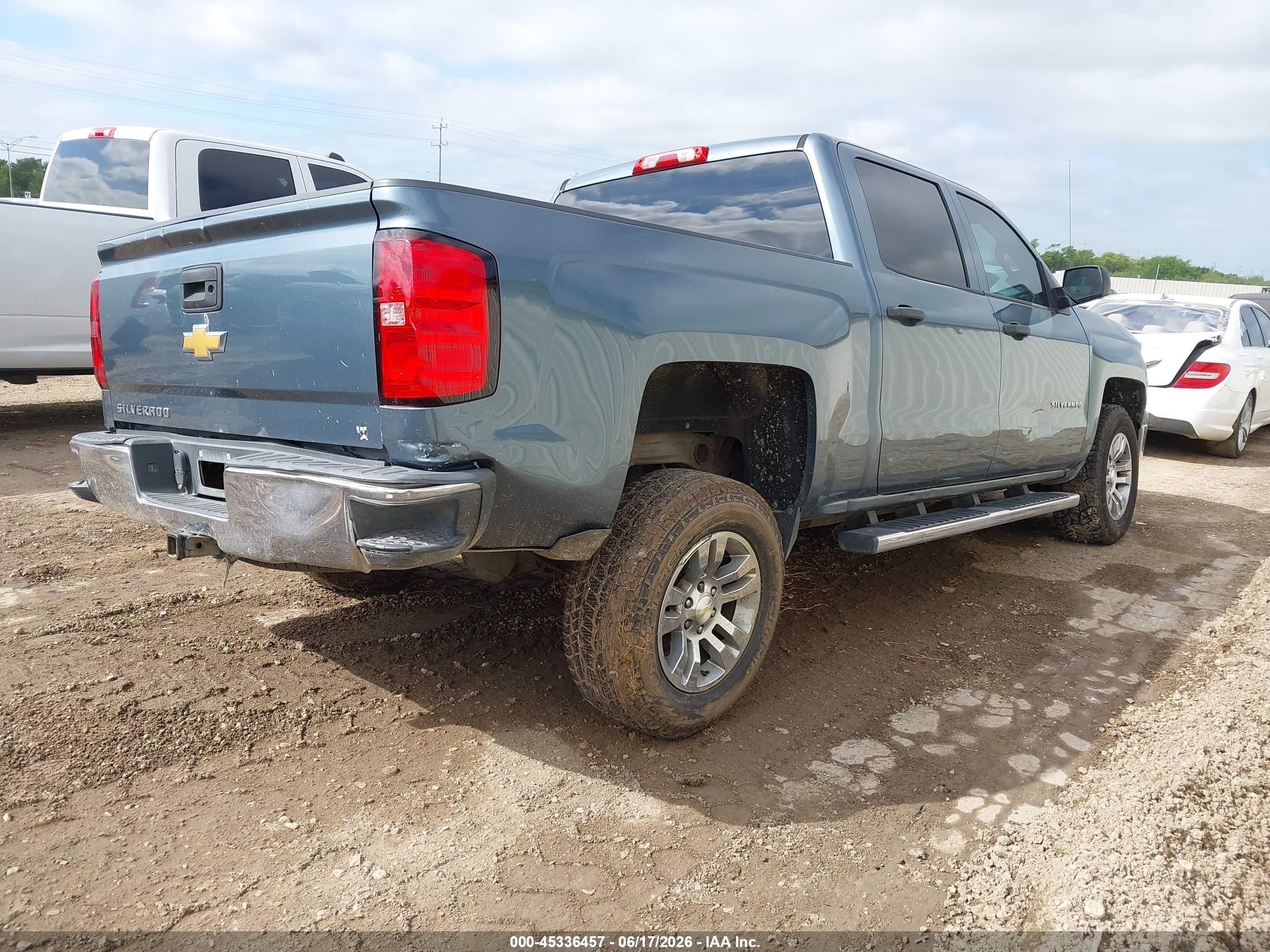 2014 Chevrolet Silverado 1500 1lt Blue vin: 3GCPCREC8EG131418