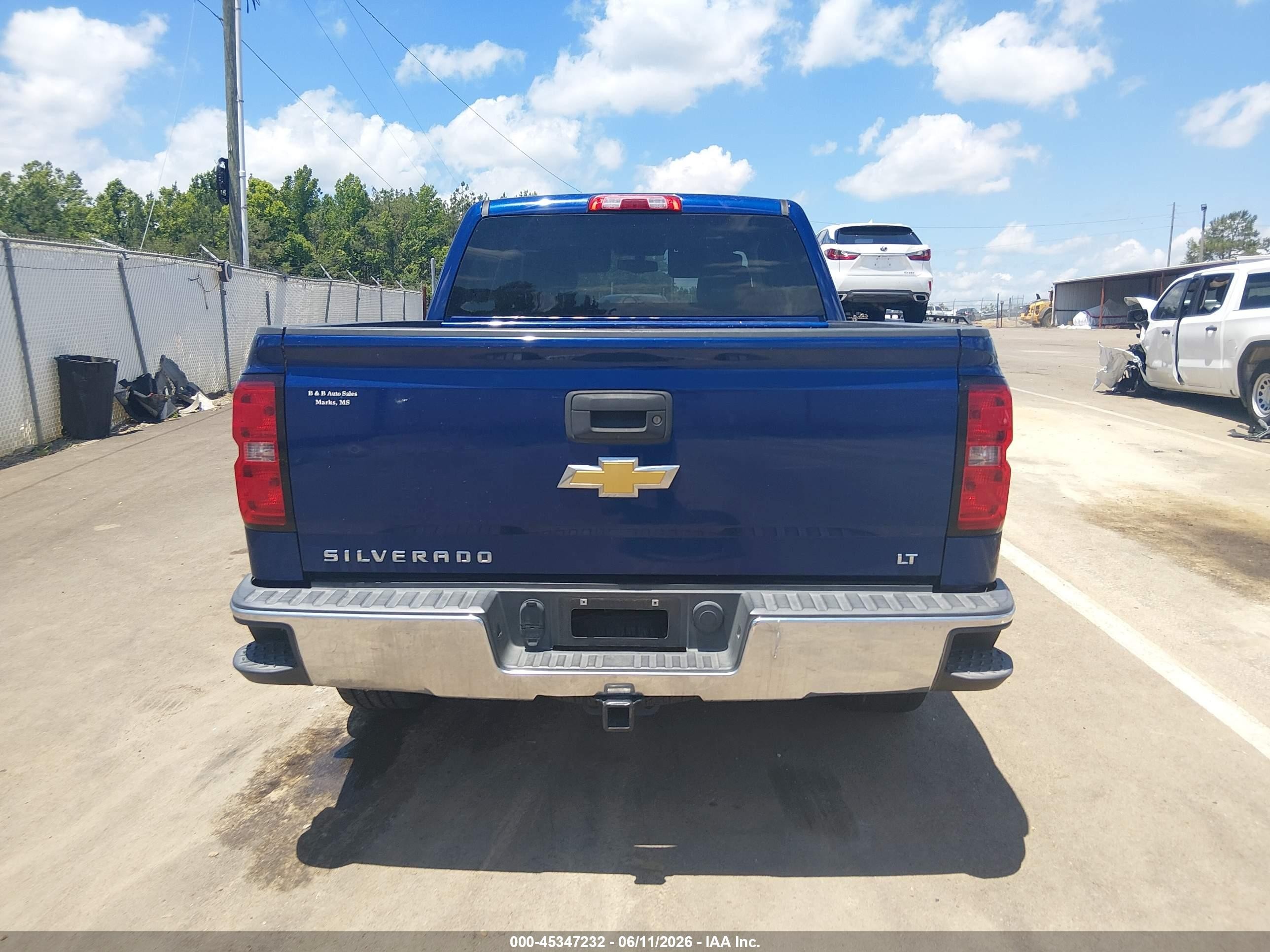 2014 Chevrolet Silverado 1500 Lt Blue vin: 3GCPCREC8EG176648