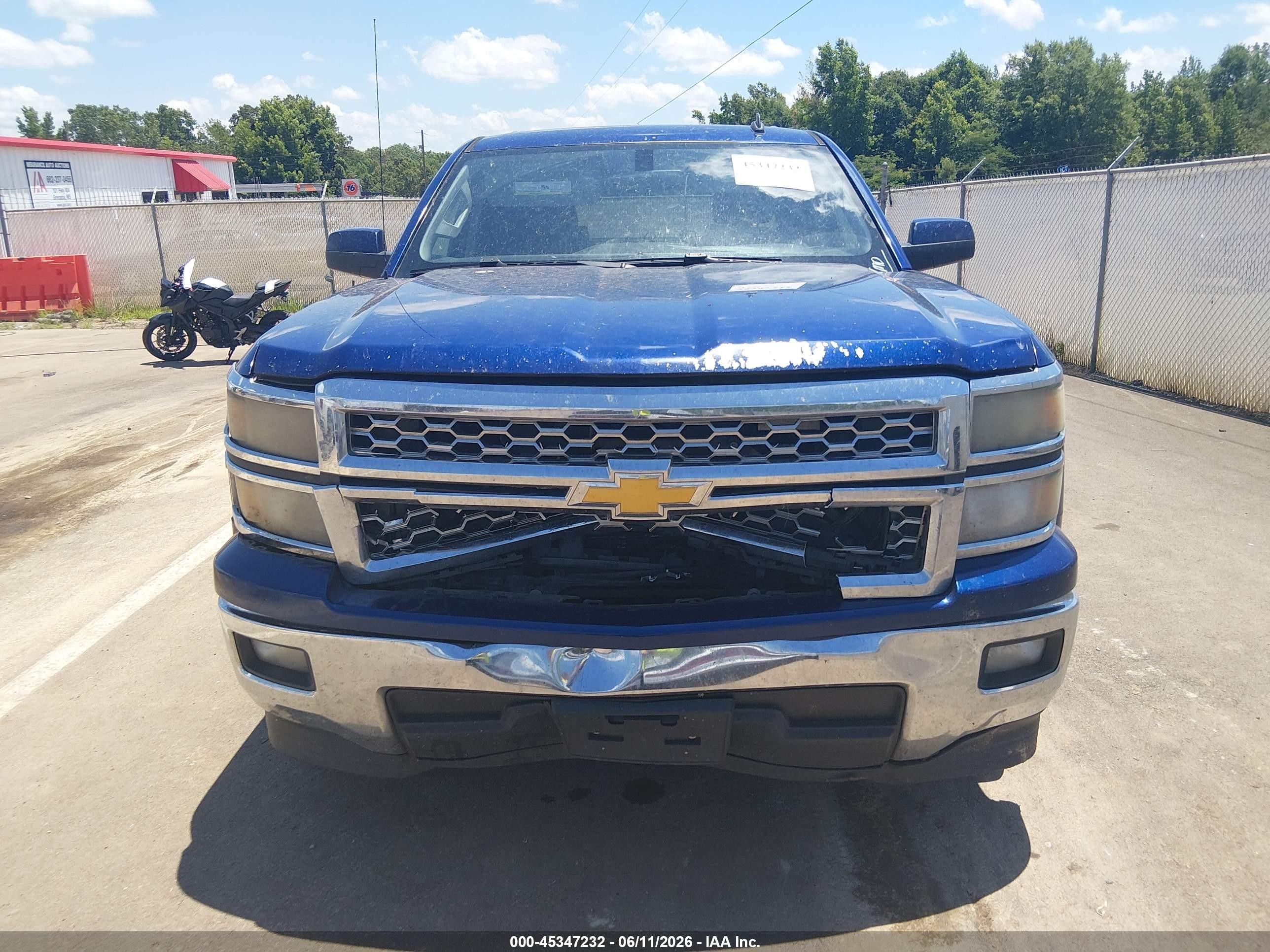 2014 Chevrolet Silverado 1500 Lt Blue vin: 3GCPCREC8EG176648