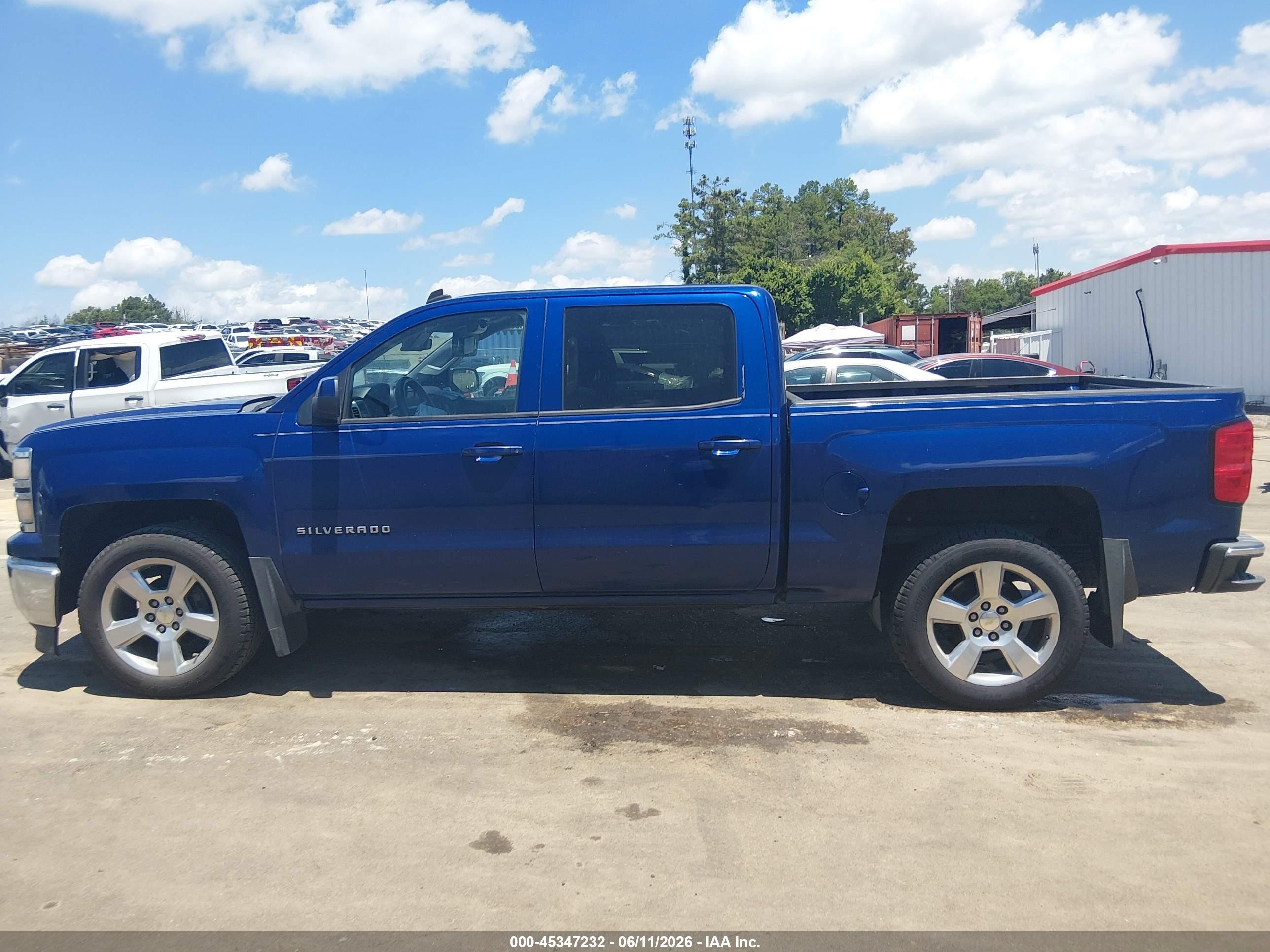 2014 Chevrolet Silverado 1500 Lt Blue vin: 3GCPCREC8EG176648