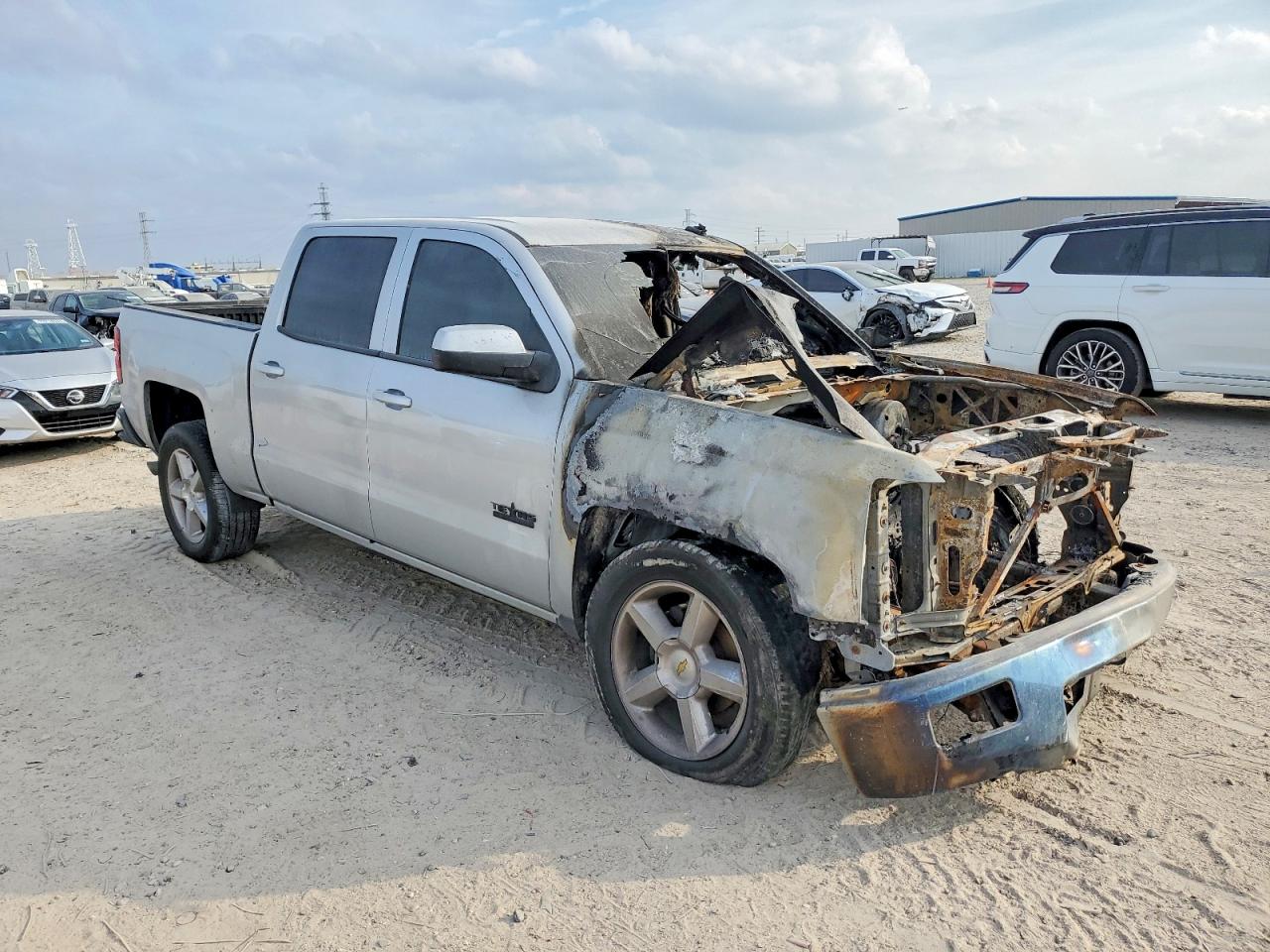 2014 Chevrolet Silverado C1500 Lt Silver vin: 3GCPCREC8EG288687