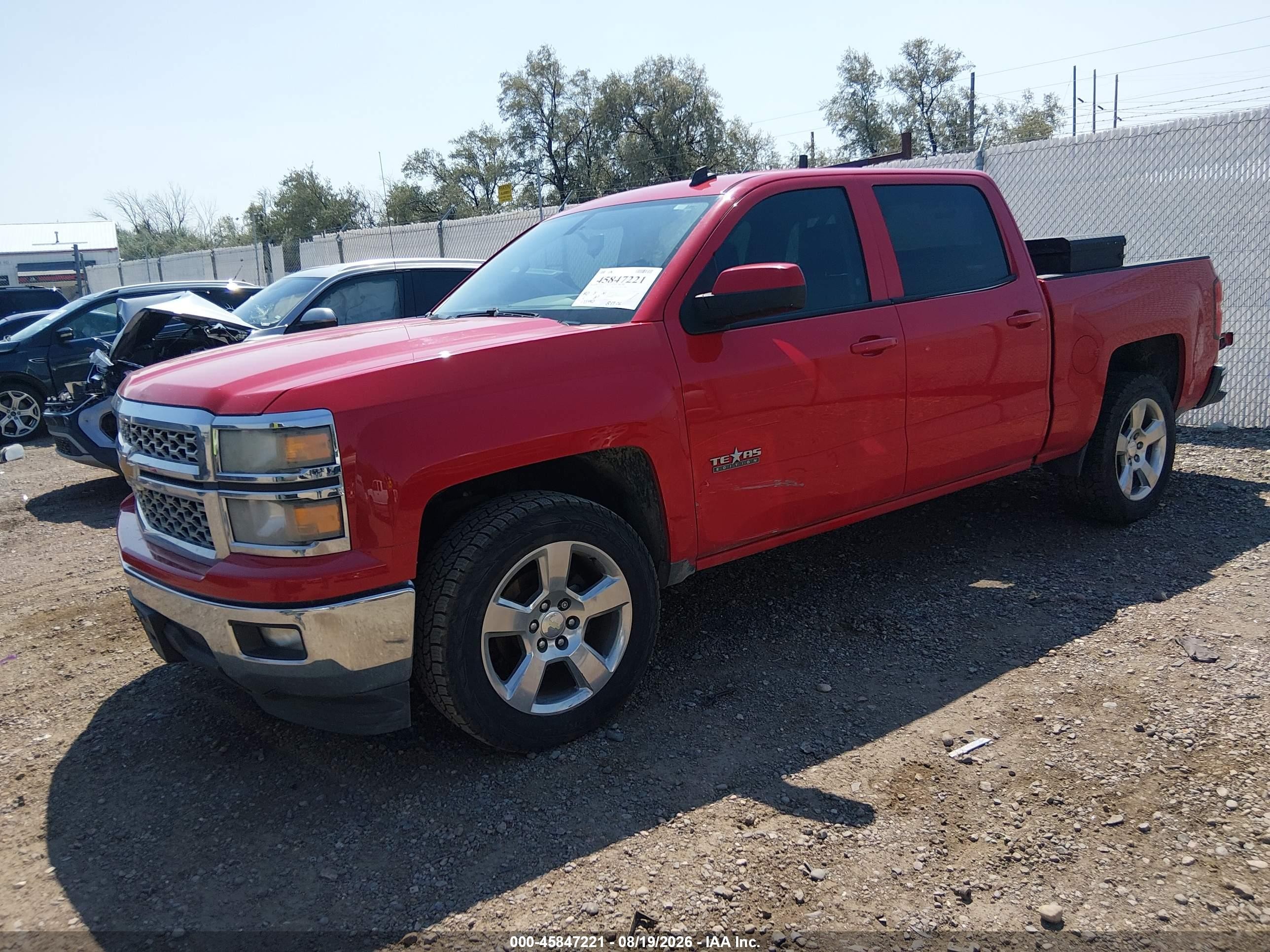 2014 Chevrolet Silverado 1500 Lt Red vin: 3GCPCREC8EG366269