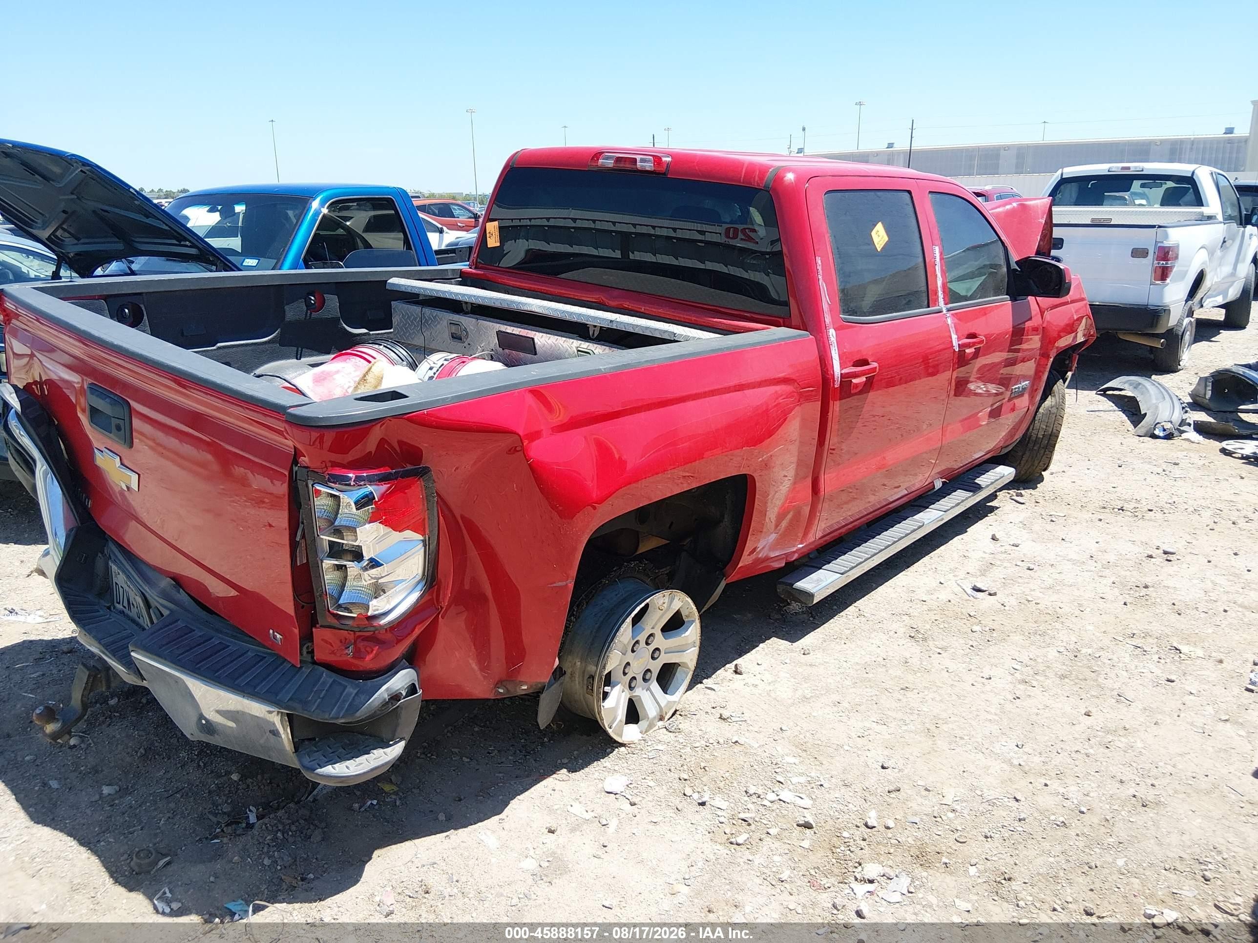 2014 Chevrolet Silverado 1500 Lt Red vin: 3GCPCREC8EG398610