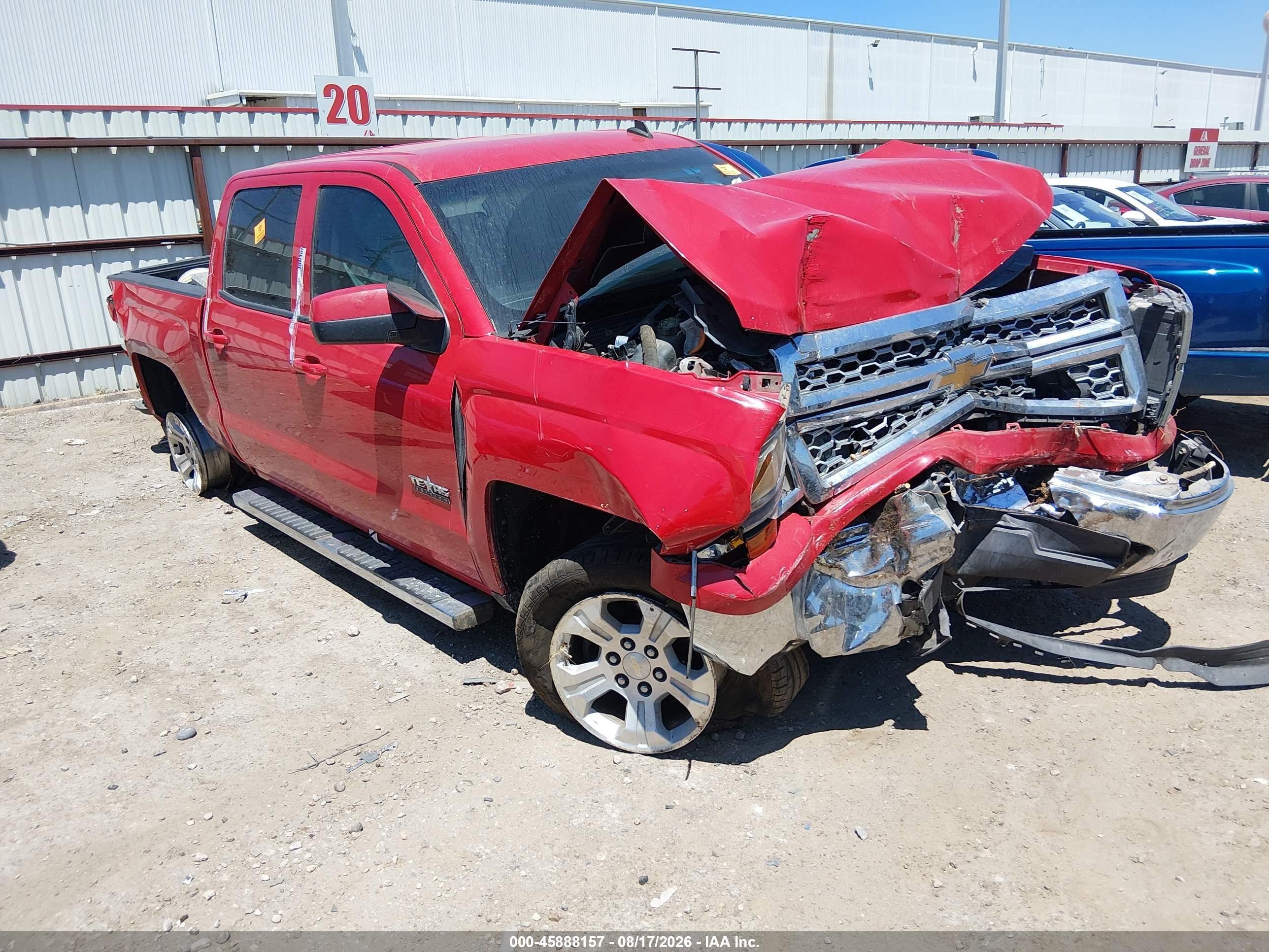 2014 Chevrolet Silverado 1500 Lt Red vin: 3GCPCREC8EG398610