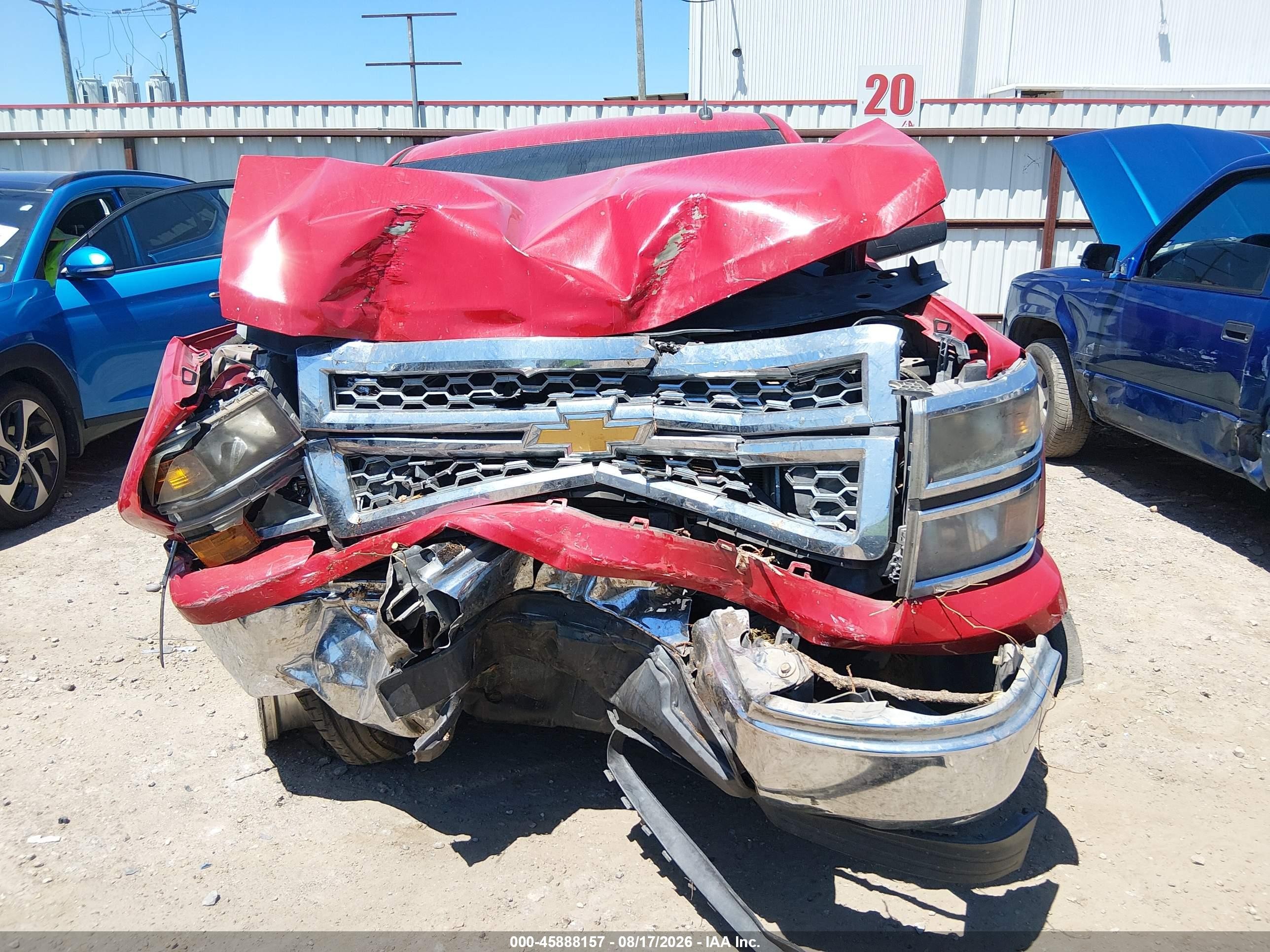 2014 Chevrolet Silverado 1500 Lt Red vin: 3GCPCREC8EG398610