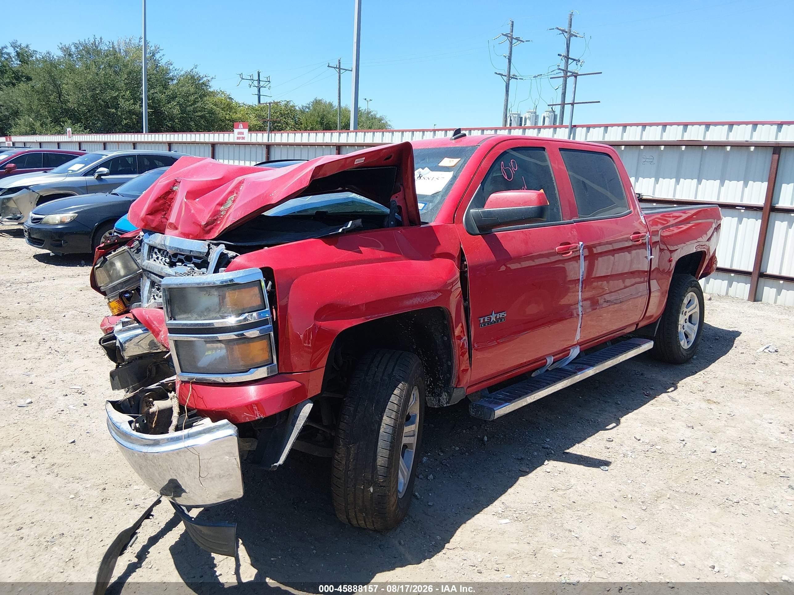 2014 Chevrolet Silverado 1500 Lt Red vin: 3GCPCREC8EG398610