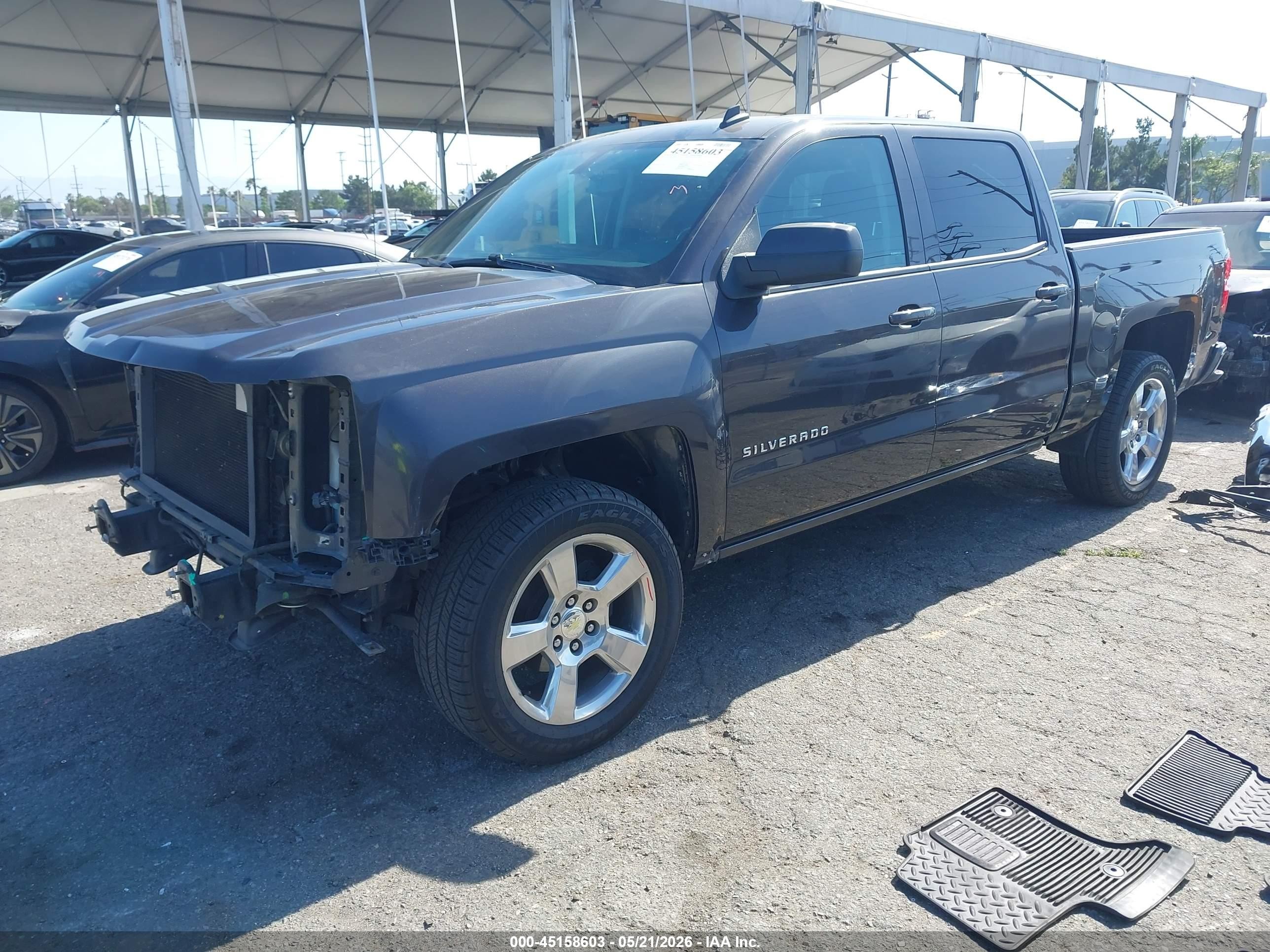 2014 Chevrolet Silverado 1500 1lt Серый vin: 3GCPCREC8EG515652