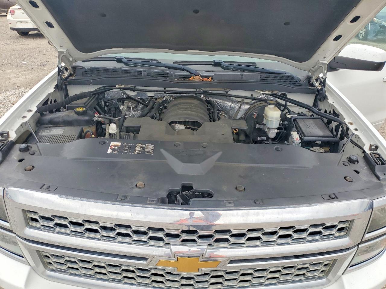 2015 Chevrolet Silverado White vin: 3GCPCREC8FG152108