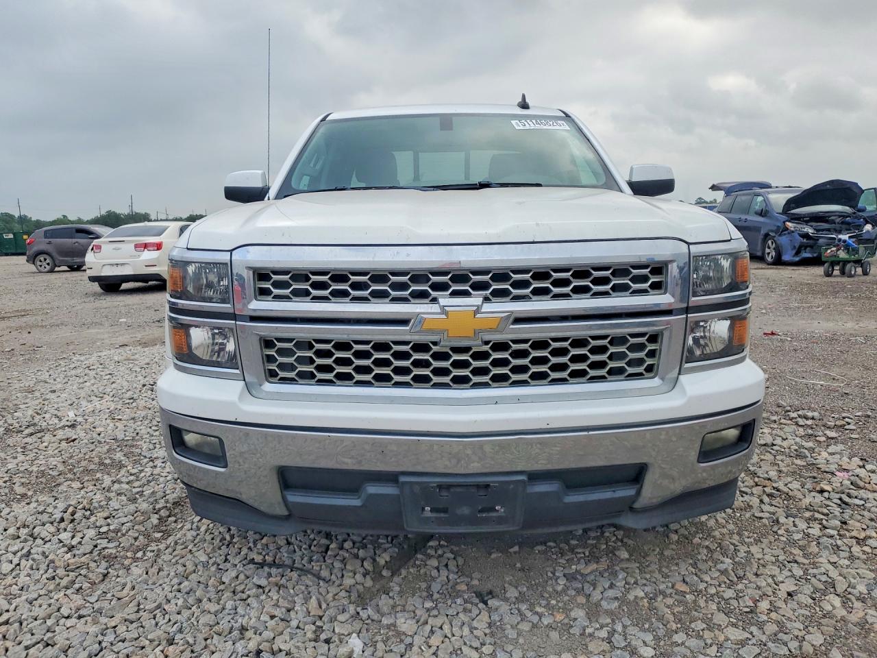 2015 Chevrolet Silverado White vin: 3GCPCREC8FG152108