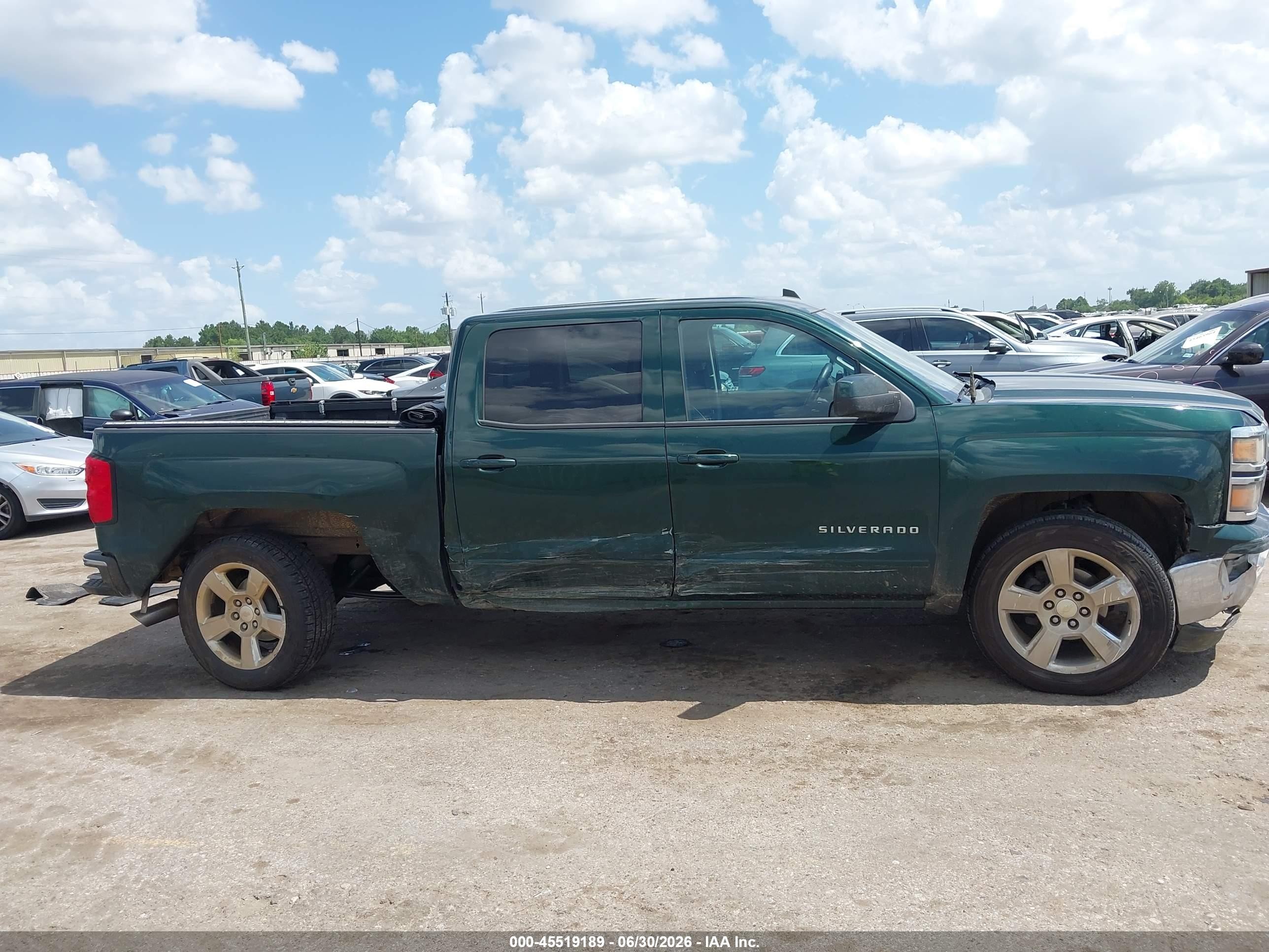 2015 Chevrolet Silverado 1500 Lt Зеленый vin: 3GCPCREC8FG294152