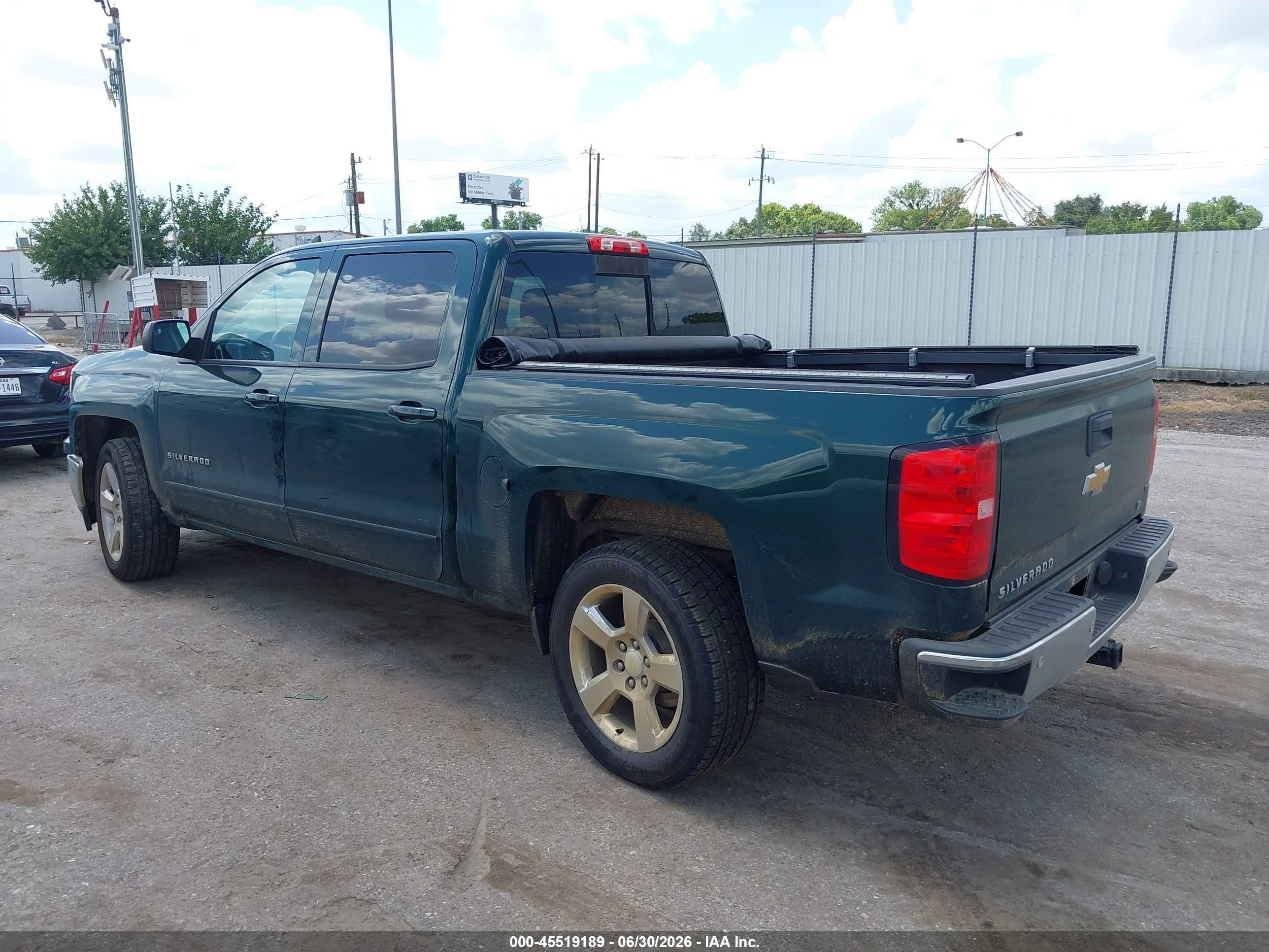 2015 Chevrolet Silverado 1500 Lt Зеленый vin: 3GCPCREC8FG294152
