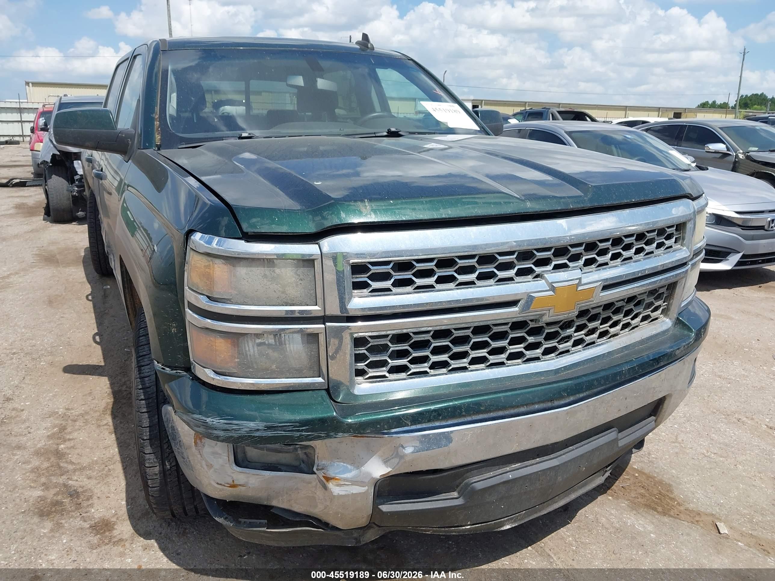 2015 Chevrolet Silverado 1500 Lt Зеленый vin: 3GCPCREC8FG294152