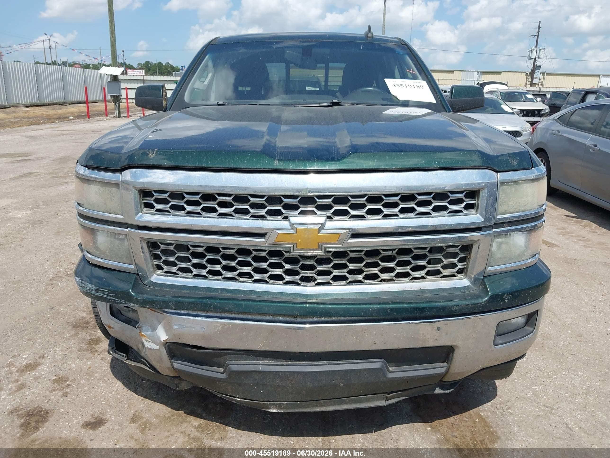 2015 Chevrolet Silverado 1500 Lt Зеленый vin: 3GCPCREC8FG294152