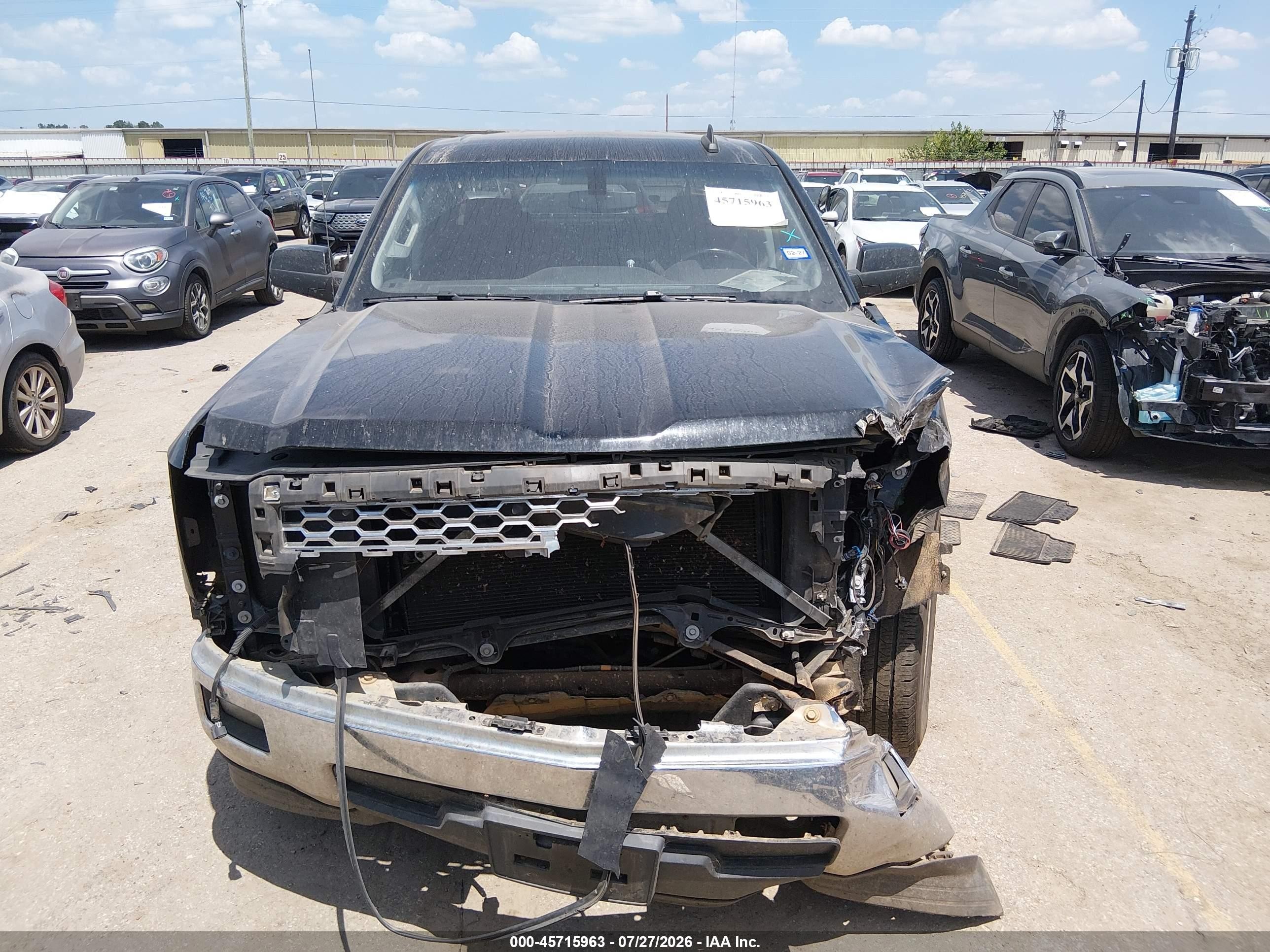 2015 Chevrolet Silverado 1500 Lt Black vin: 3GCPCREC8FG349327