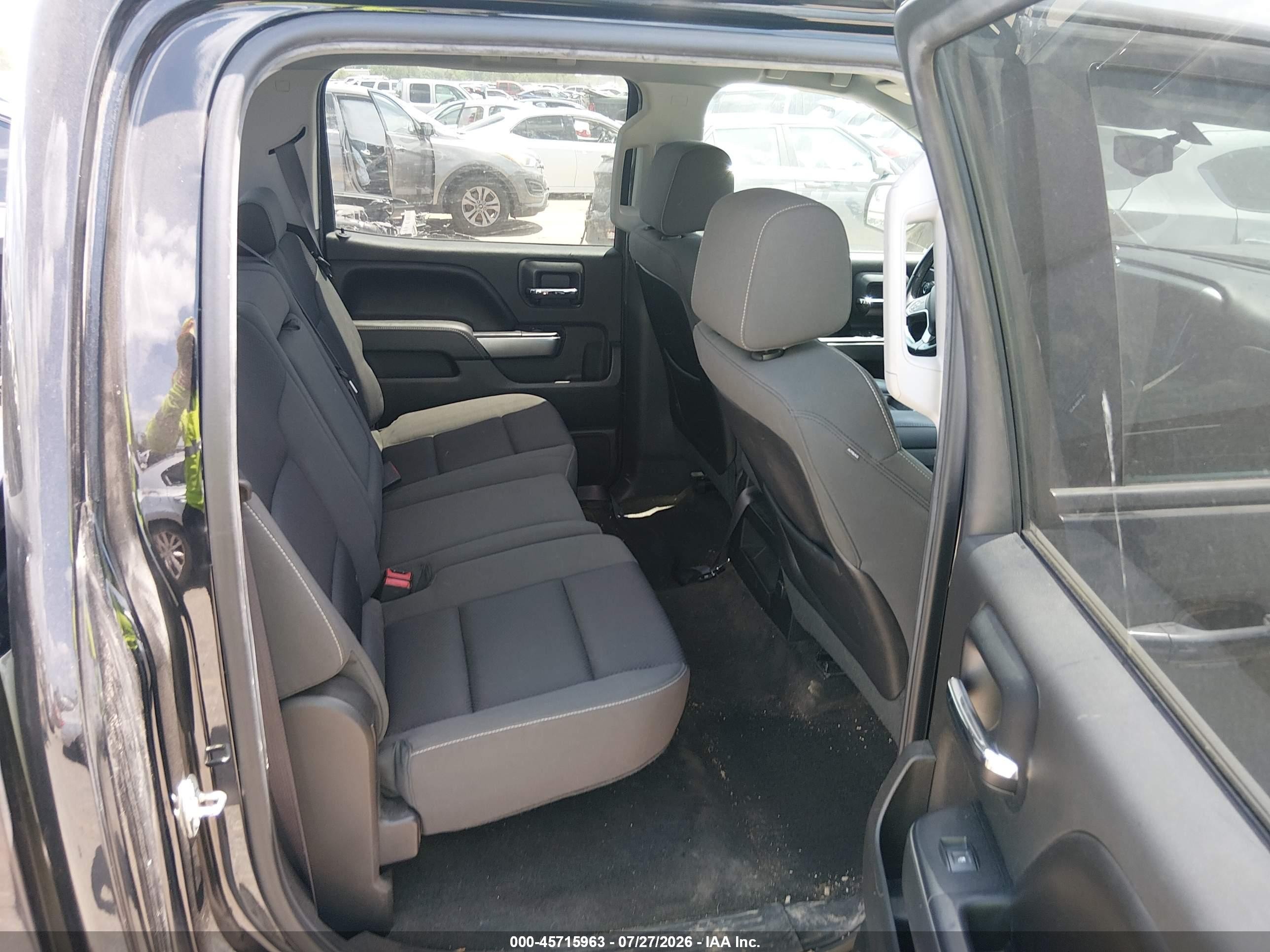 2015 Chevrolet Silverado 1500 Lt Black vin: 3GCPCREC8FG349327