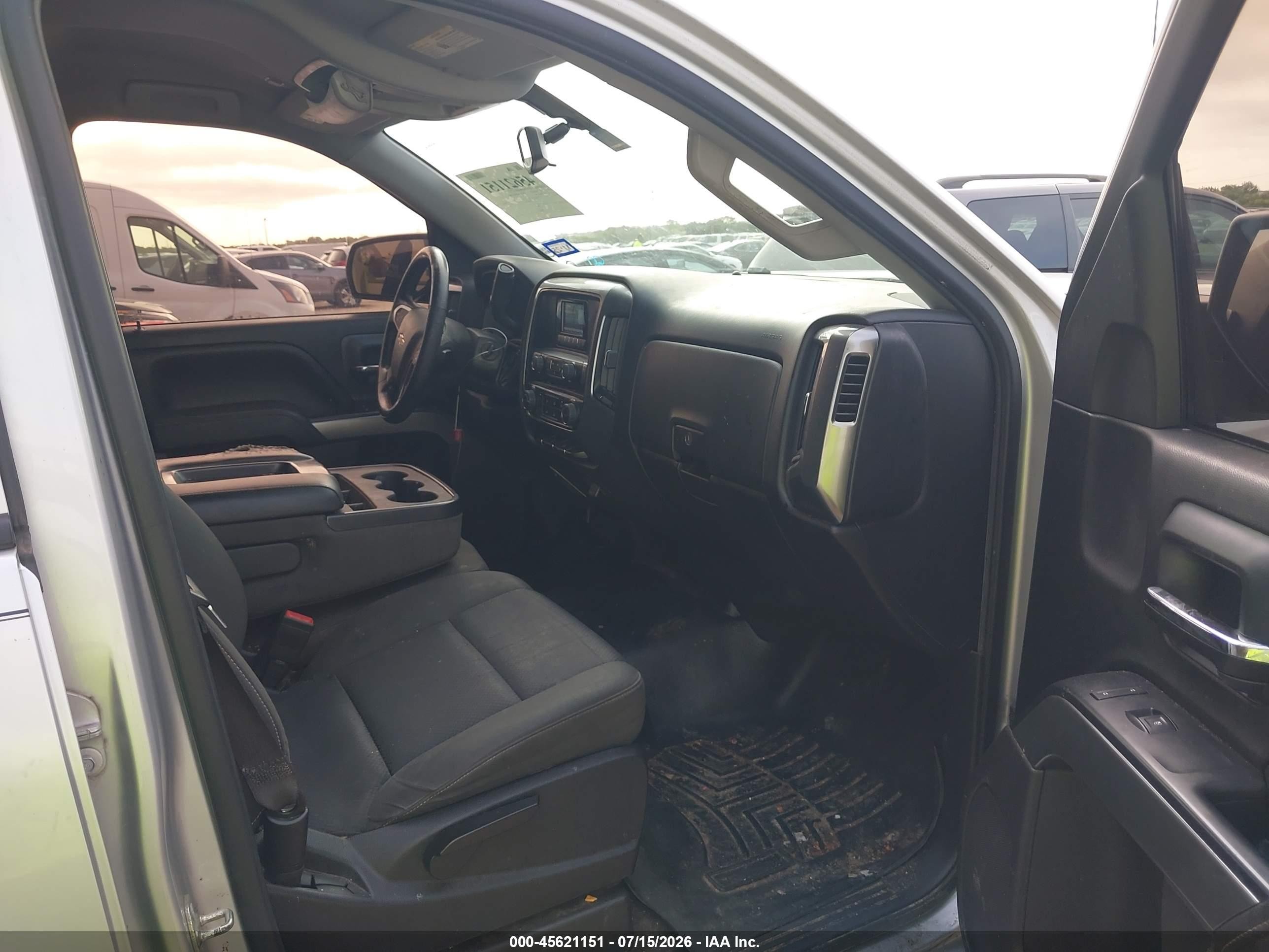 2015 Chevrolet Silverado 1500 Lt Silver vin: 3GCPCREC8FG382389