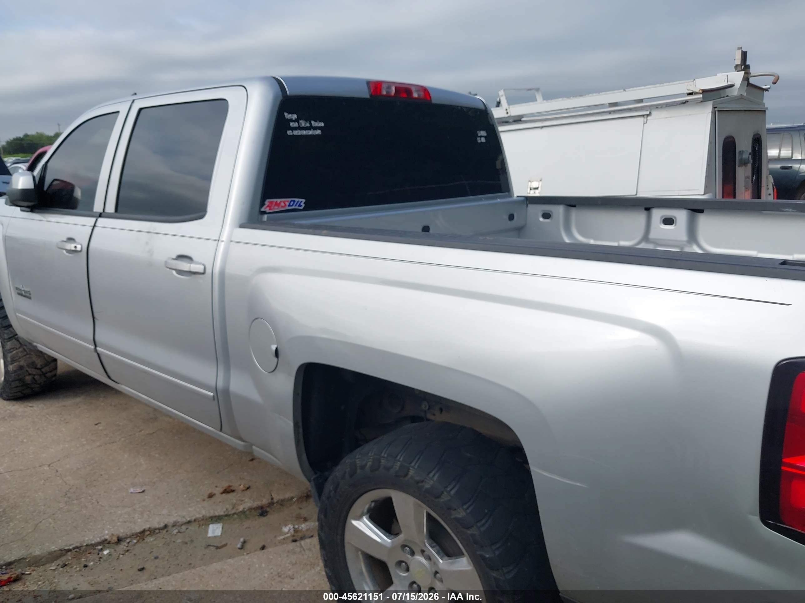 2015 Chevrolet Silverado 1500 Lt Silver vin: 3GCPCREC8FG382389