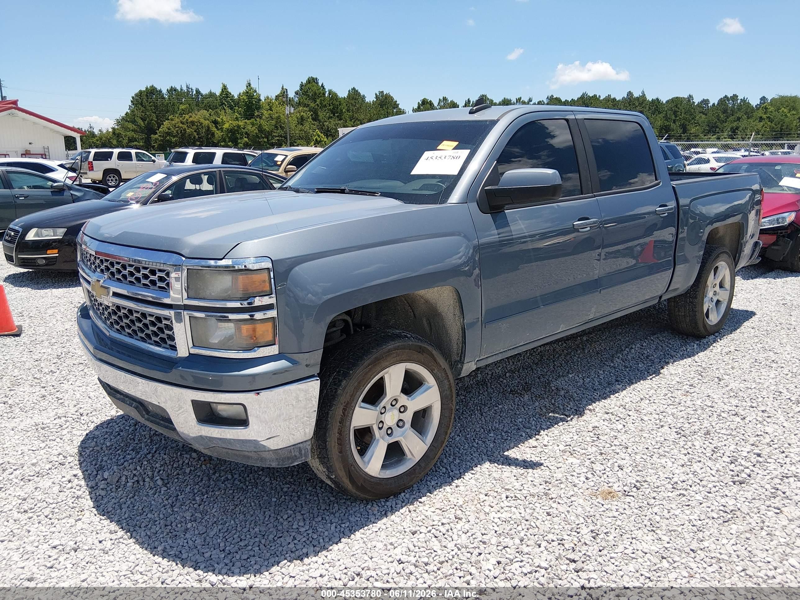 2015 Chevrolet Silverado 1500 1lt Синий vin: 3GCPCREC8FG532775