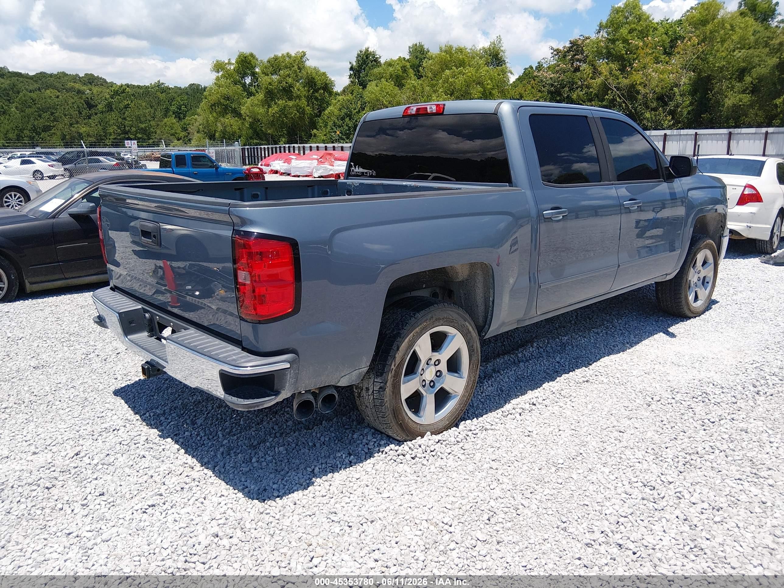 2015 Chevrolet Silverado 1500 1lt Синий vin: 3GCPCREC8FG532775