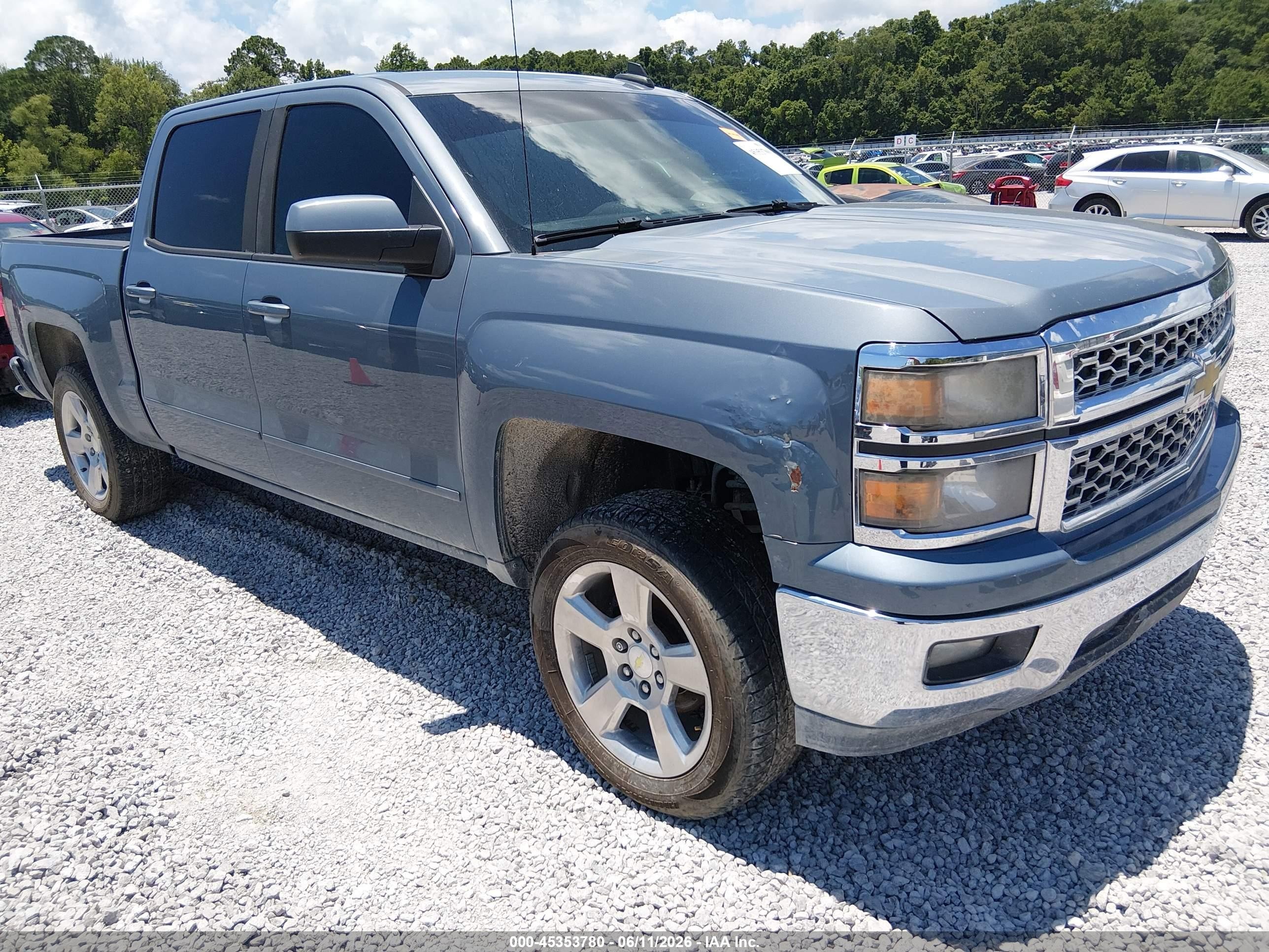 2015 Chevrolet Silverado 1500 1lt Синий vin: 3GCPCREC8FG532775
