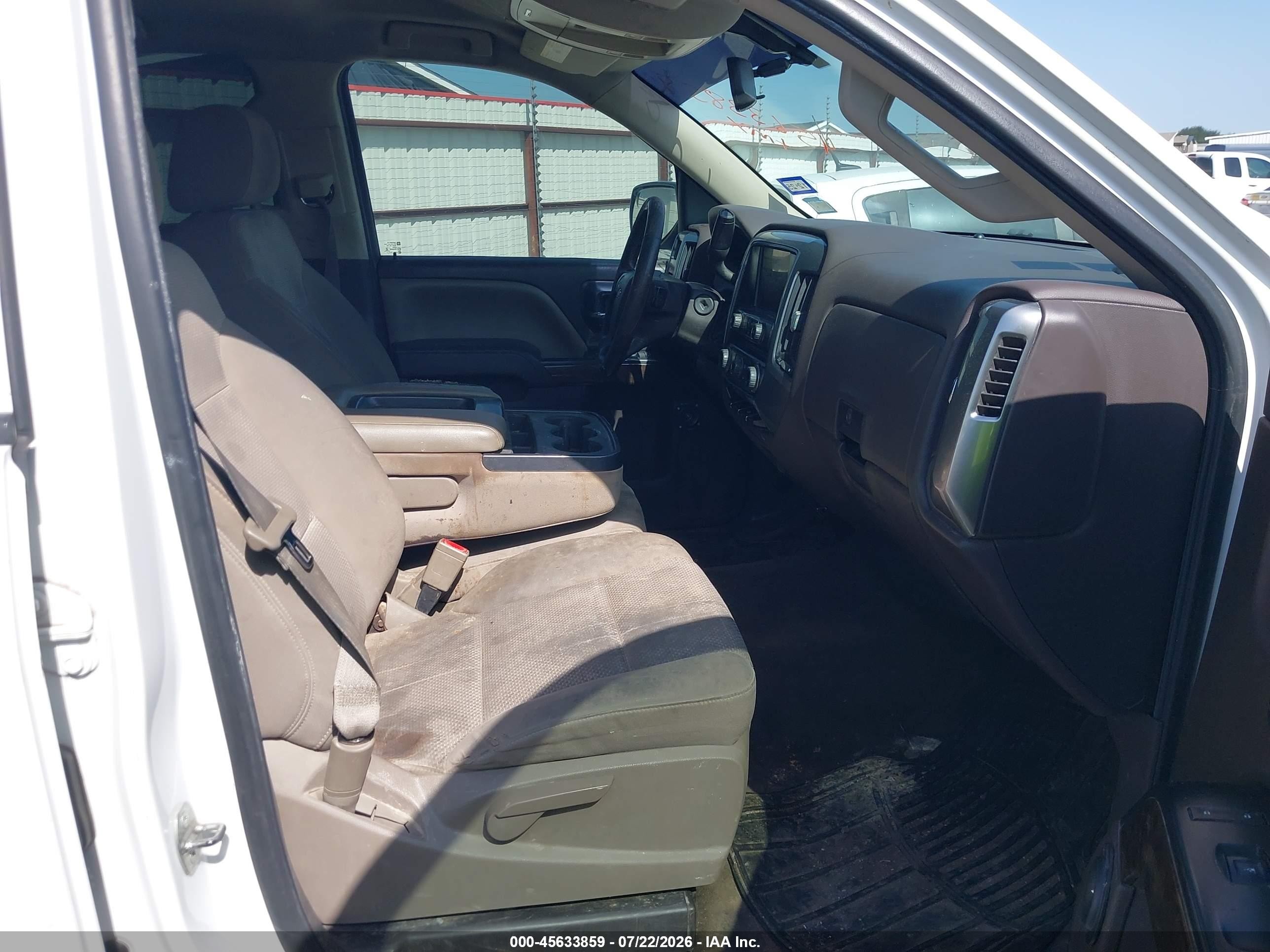 2014 Chevrolet Silverado 1500 Lt White vin: 3GCPCREC9EG369164