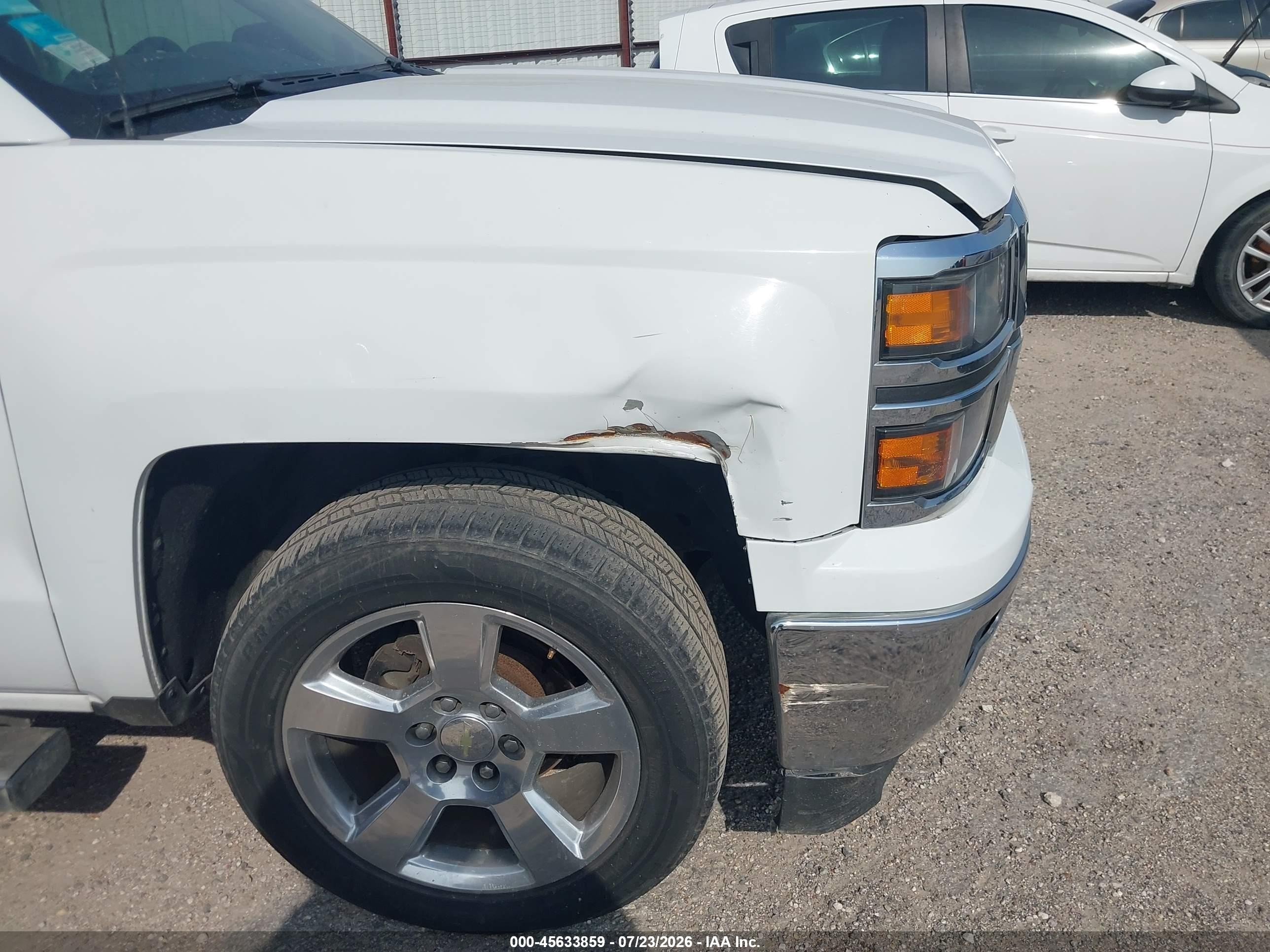2014 Chevrolet Silverado 1500 Lt White vin: 3GCPCREC9EG369164