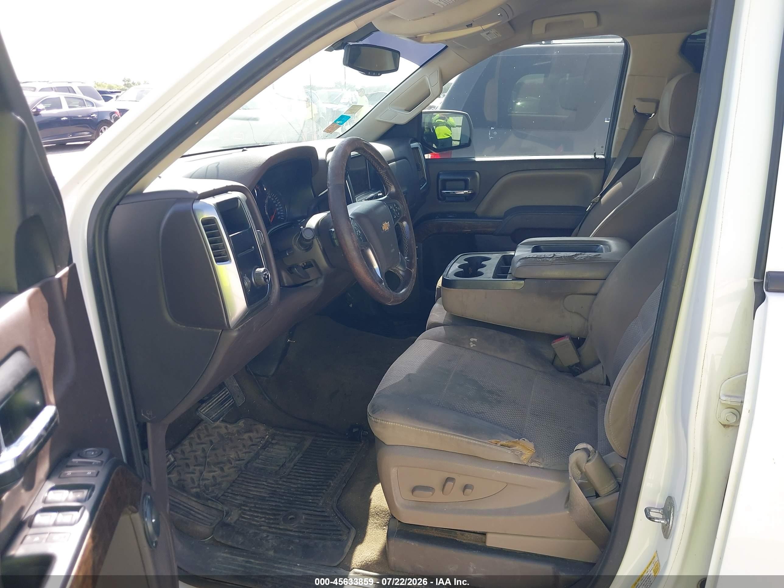 2014 Chevrolet Silverado 1500 Lt White vin: 3GCPCREC9EG369164
