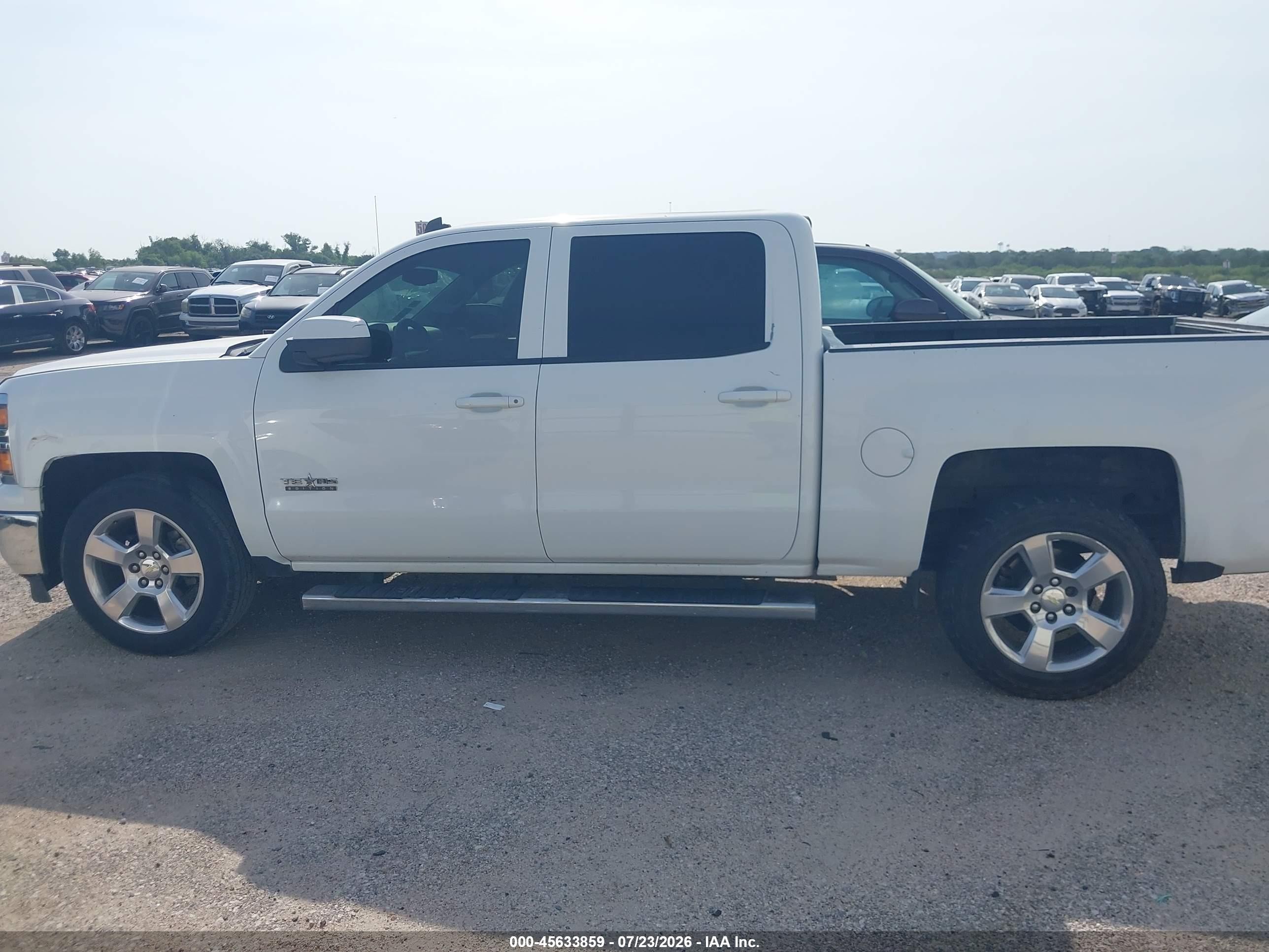 2014 Chevrolet Silverado 1500 Lt White vin: 3GCPCREC9EG369164