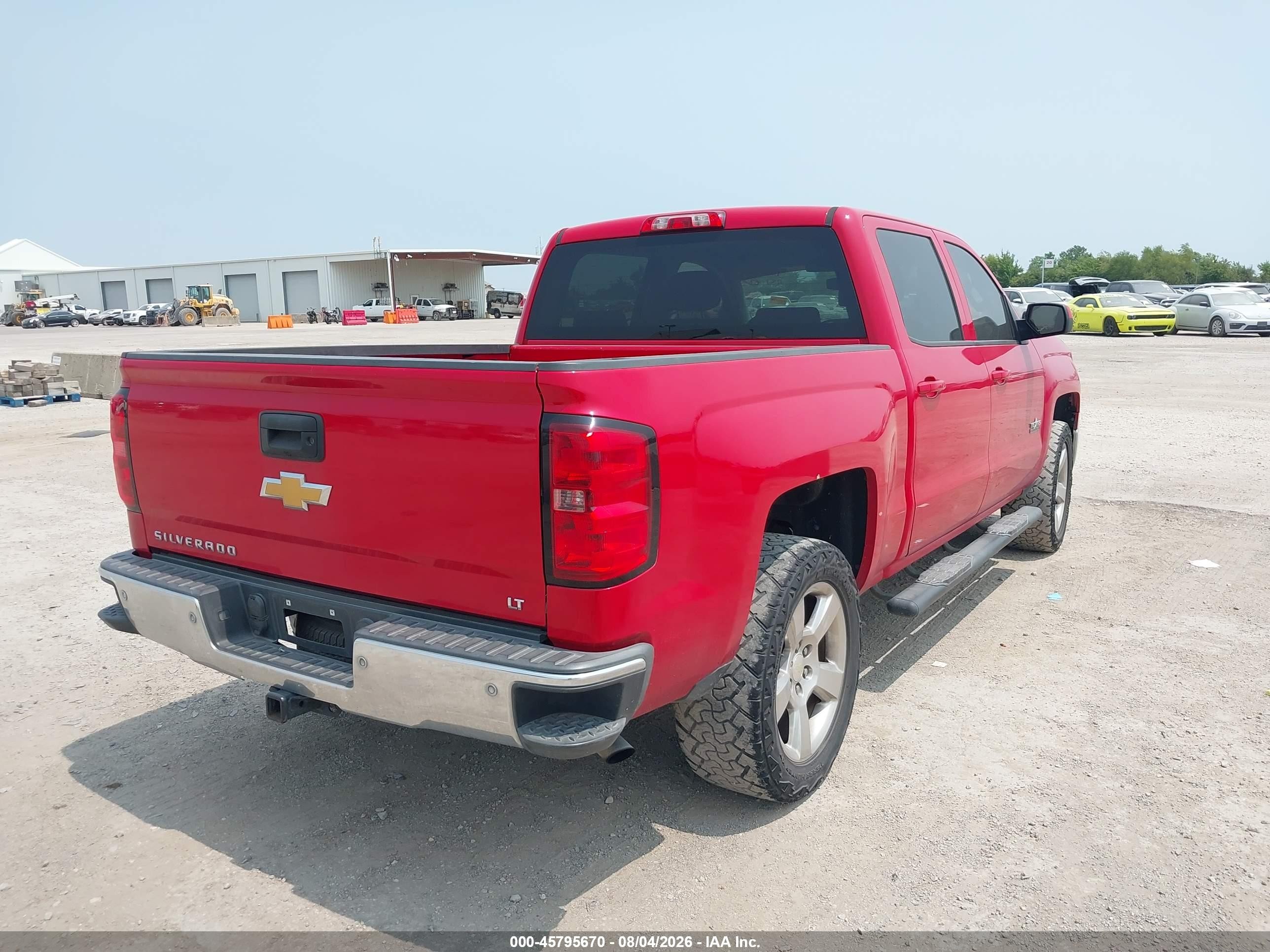 2014 Chevrolet Silverado 1500 Lt Red vin: 3GCPCREC9EG419982