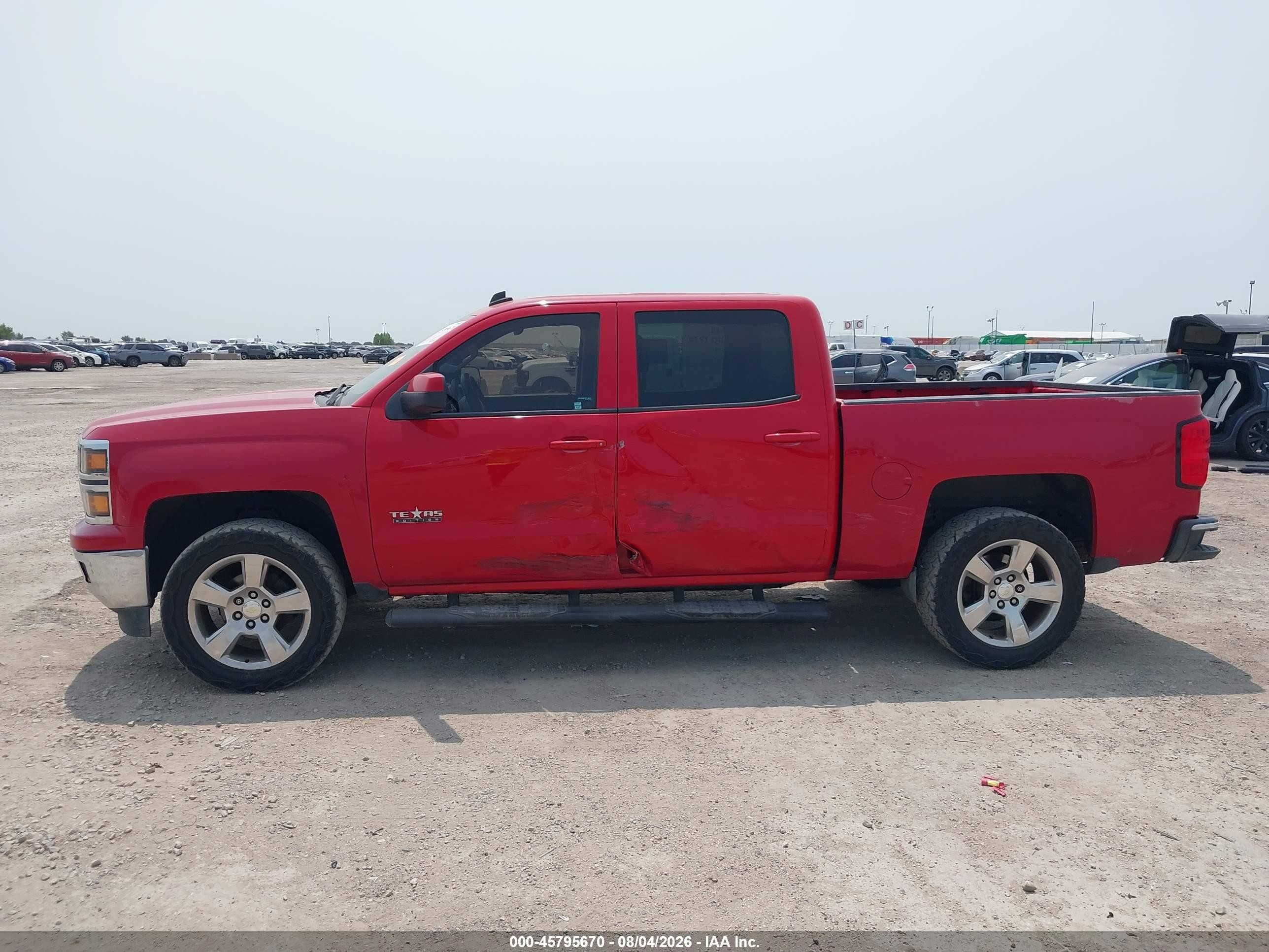 2014 Chevrolet Silverado 1500 Lt Red vin: 3GCPCREC9EG419982