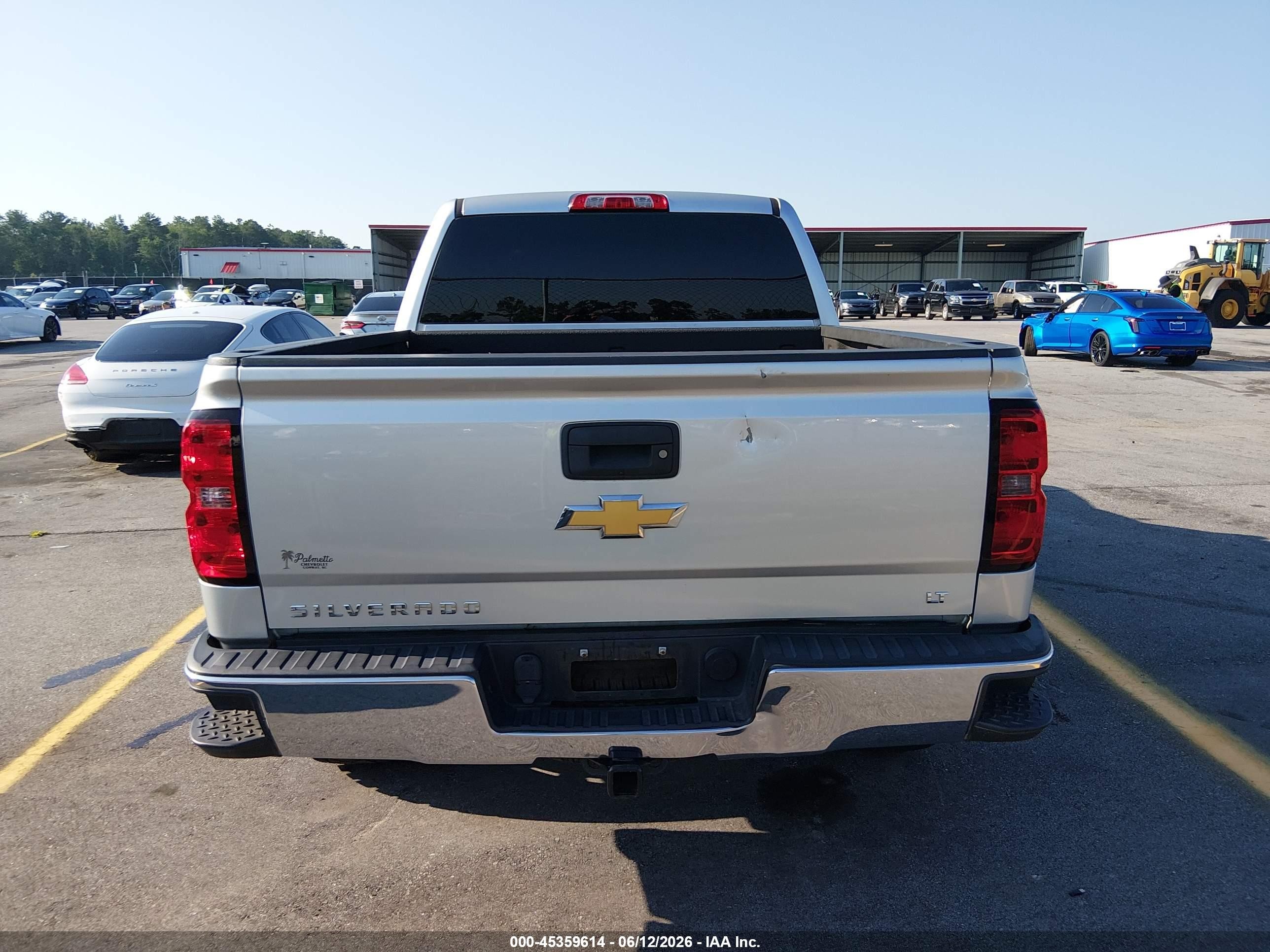 2015 Chevrolet Silverado 1500 1lt Silver vin: 3GCPCREC9FG136130