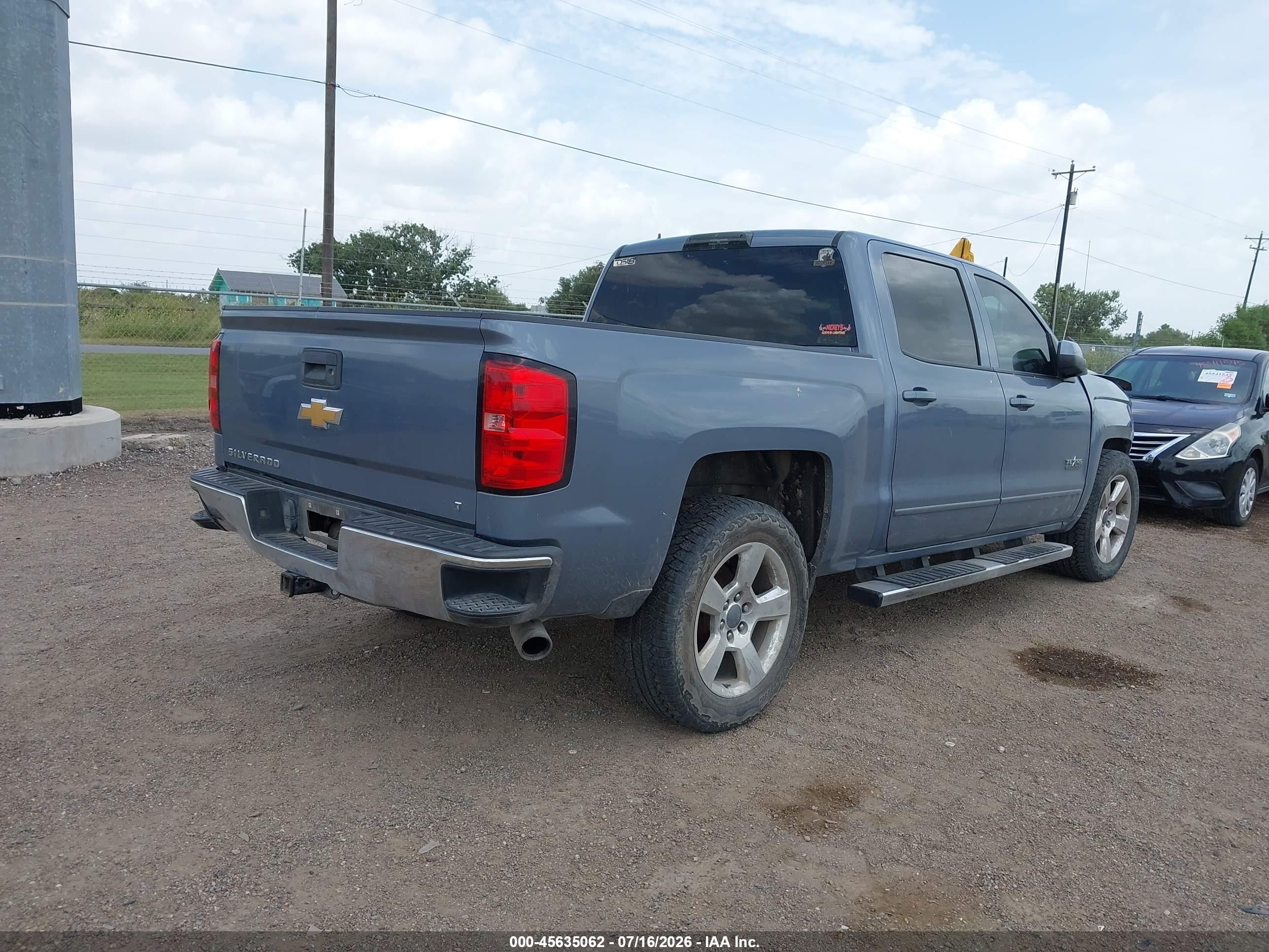2015 Chevrolet Silverado 1500 Lt Синий vin: 3GCPCREC9FG315316