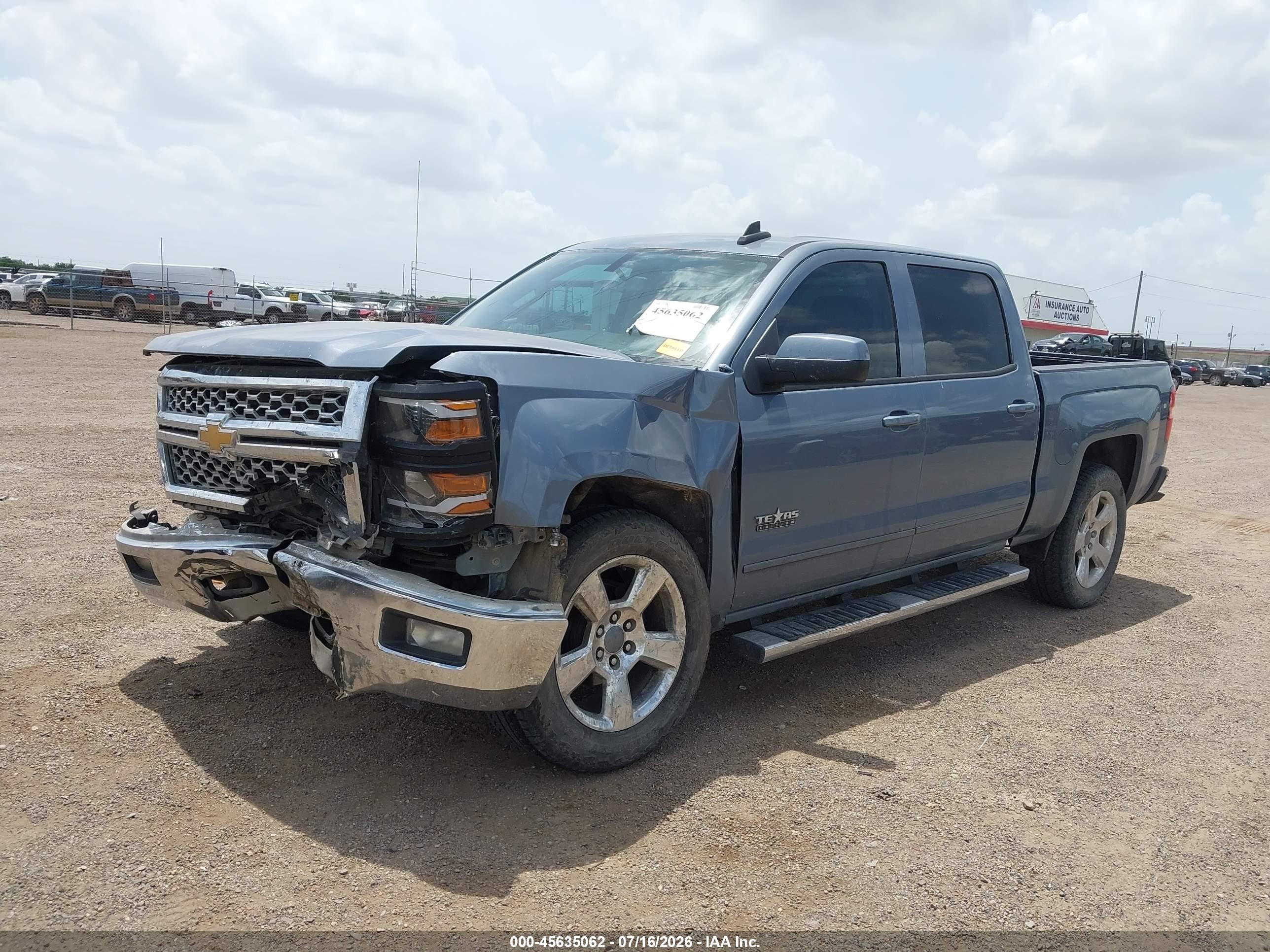 2015 Chevrolet Silverado 1500 Lt Синий vin: 3GCPCREC9FG315316